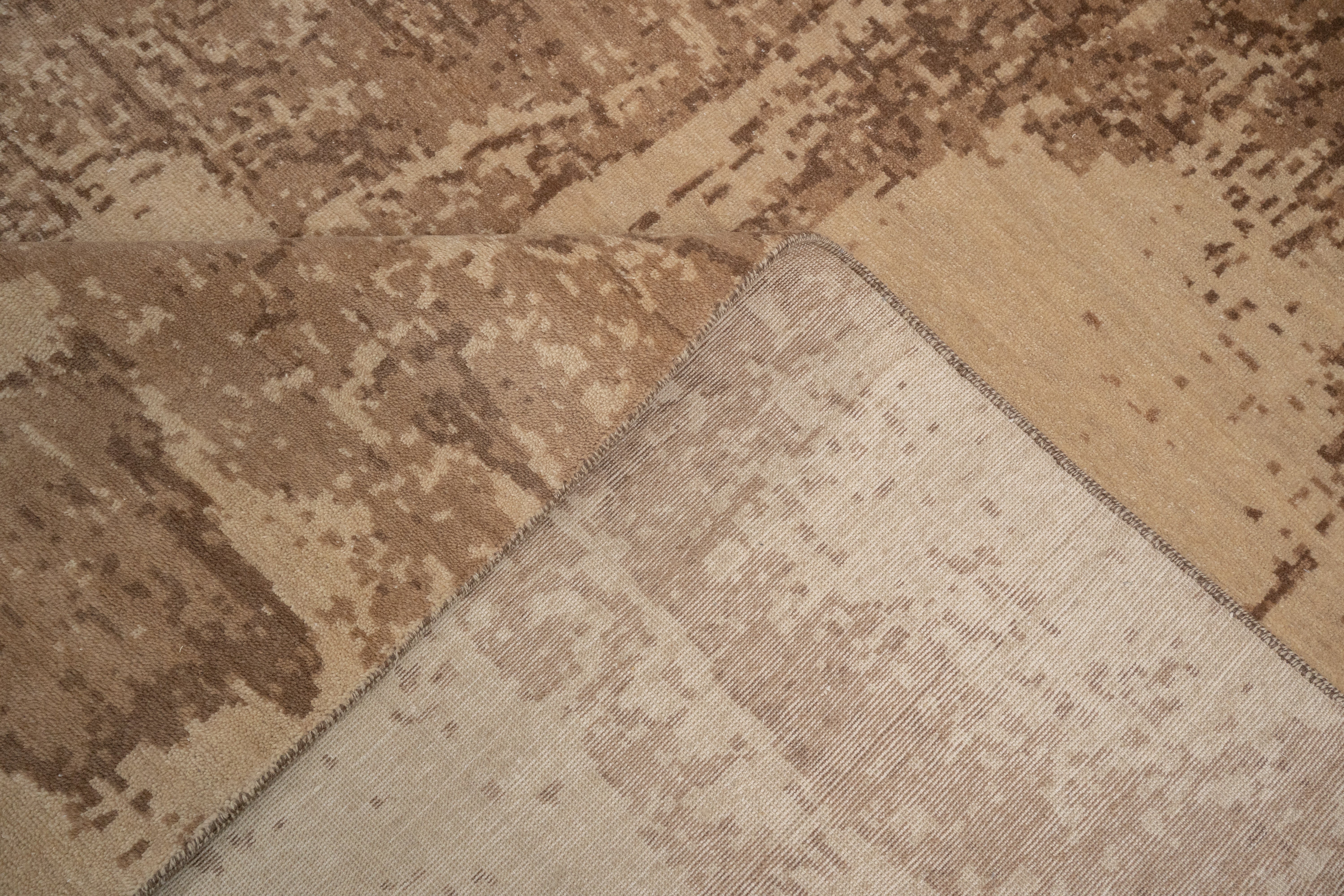 Abstract Design  Handknotted Carpet DIA: 1009 GALAXY RH-1, Tumbleweed, Deer & Coffee