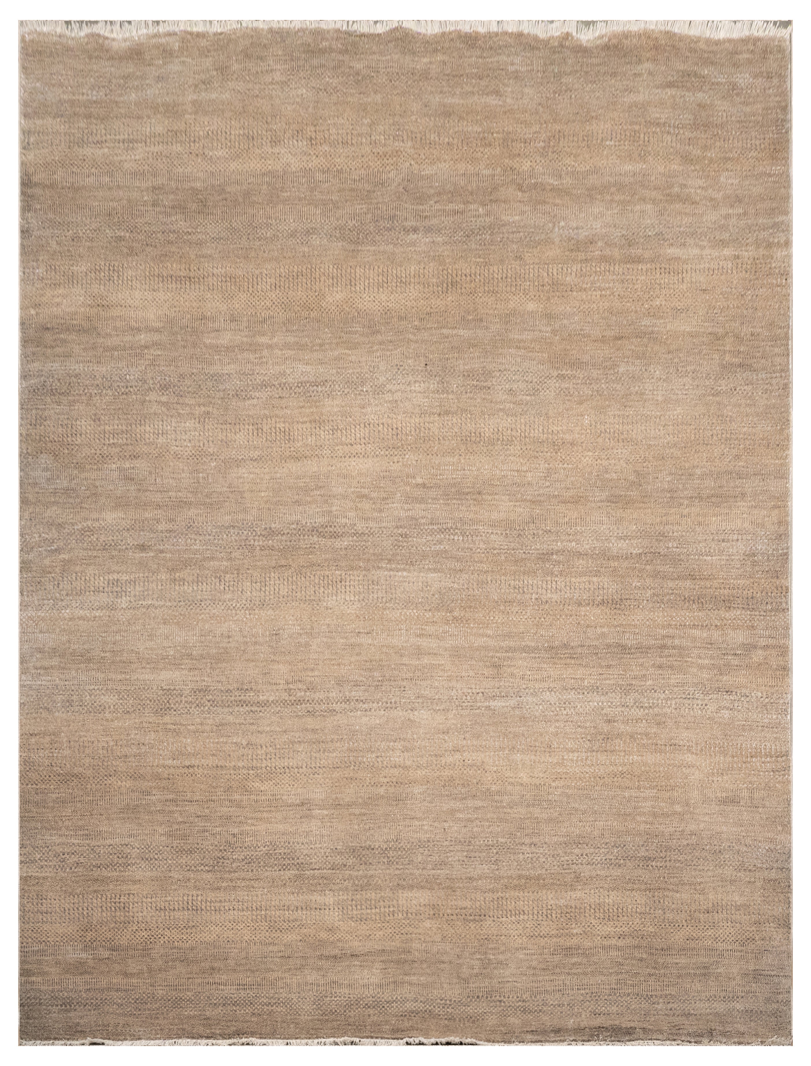 Handknotted Carpet, DIA: 1010 MCN, Light Taupe & Deep Taupe