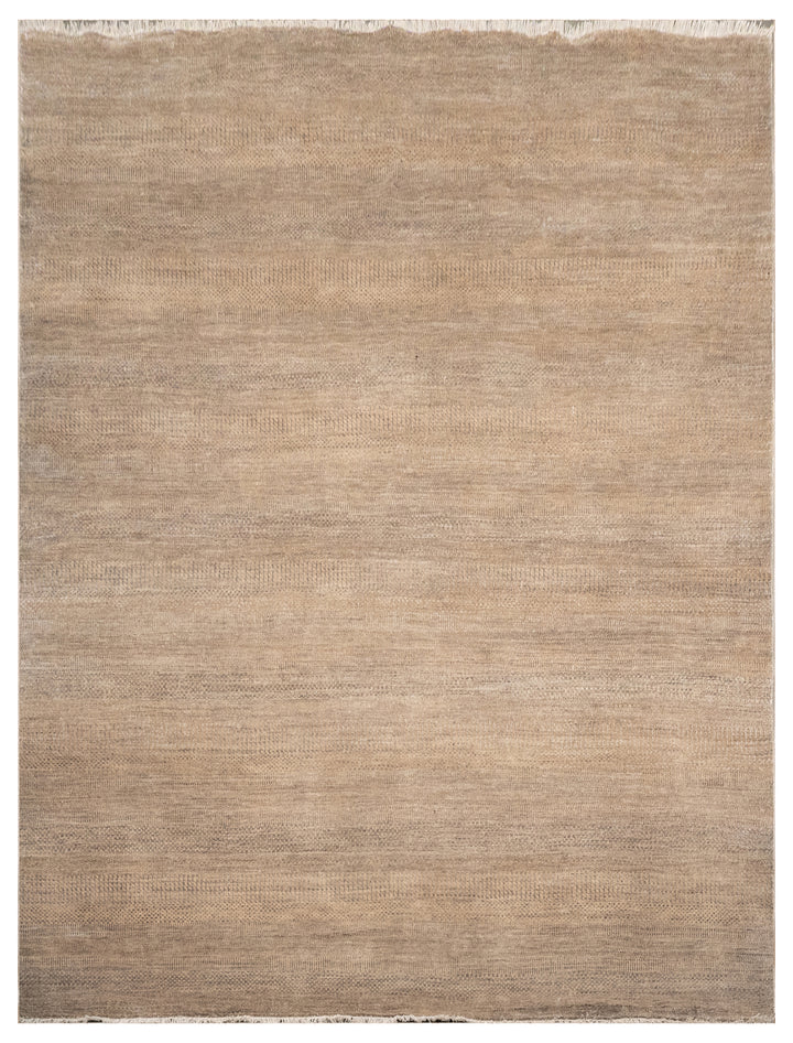Handknotted Carpet, DIA: 1010 MCN, Light Taupe & Deep Taupe