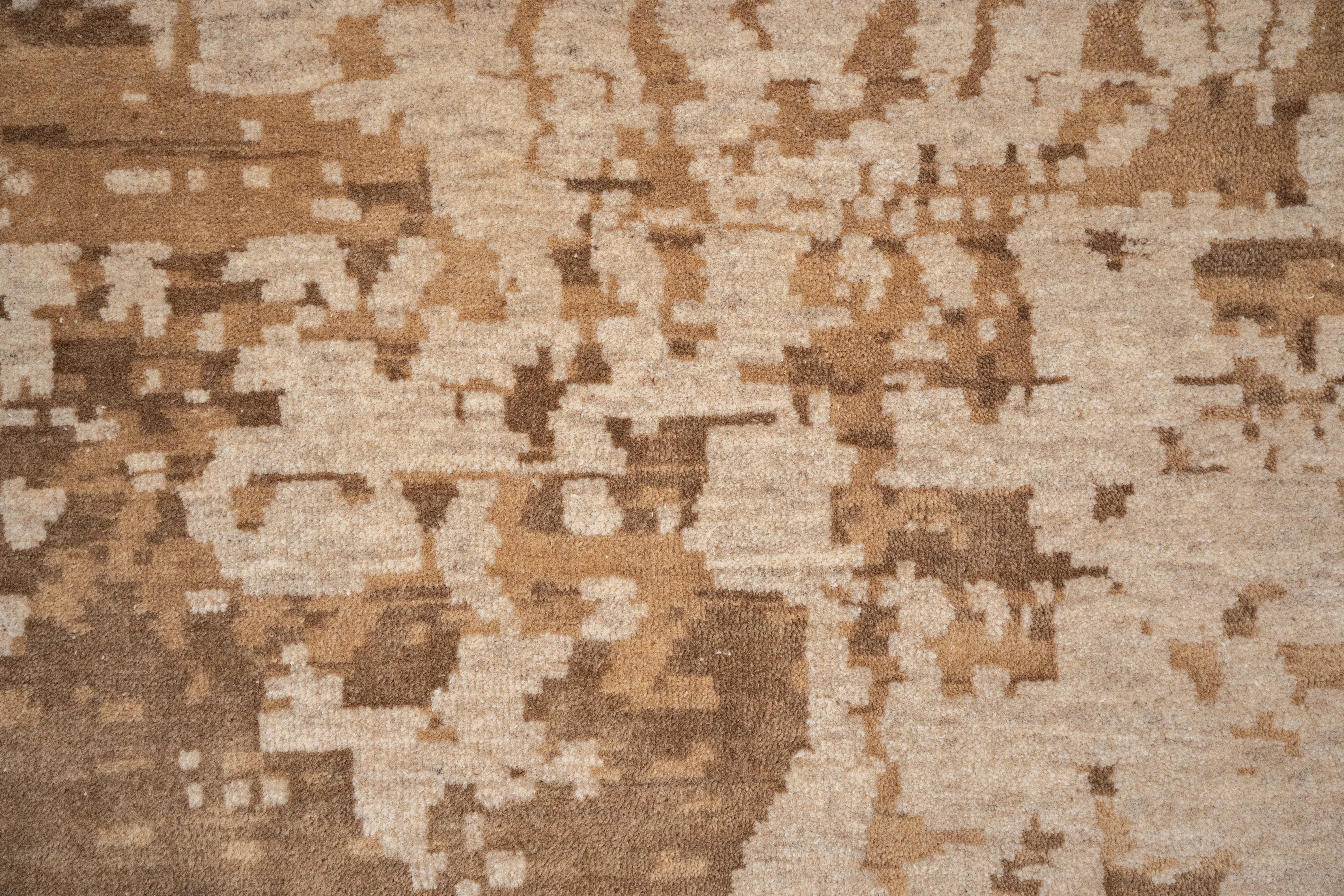 Abstract Design  Handknotted Carpet DIA- 1013 GALAXY RH-1, Handknotted Carpet, French Beige, Light Taupe & Coffee