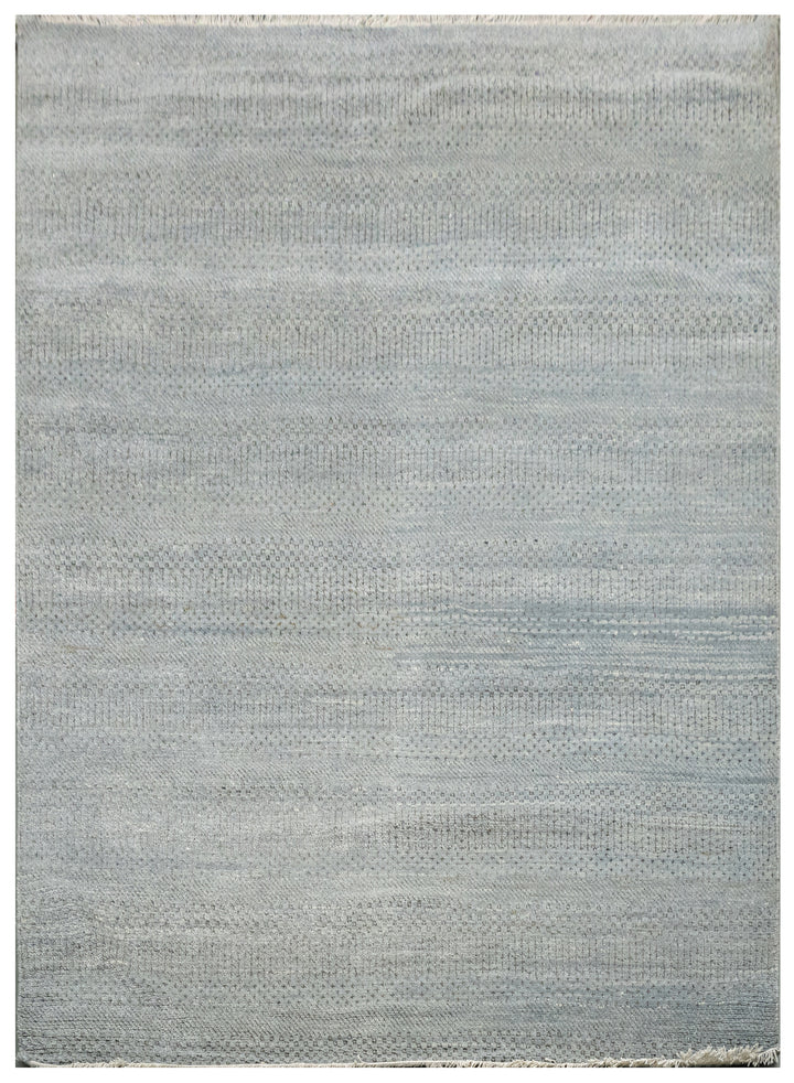 Handknotted Carpet, DIA- 1024 MCN, Silver & Grey
