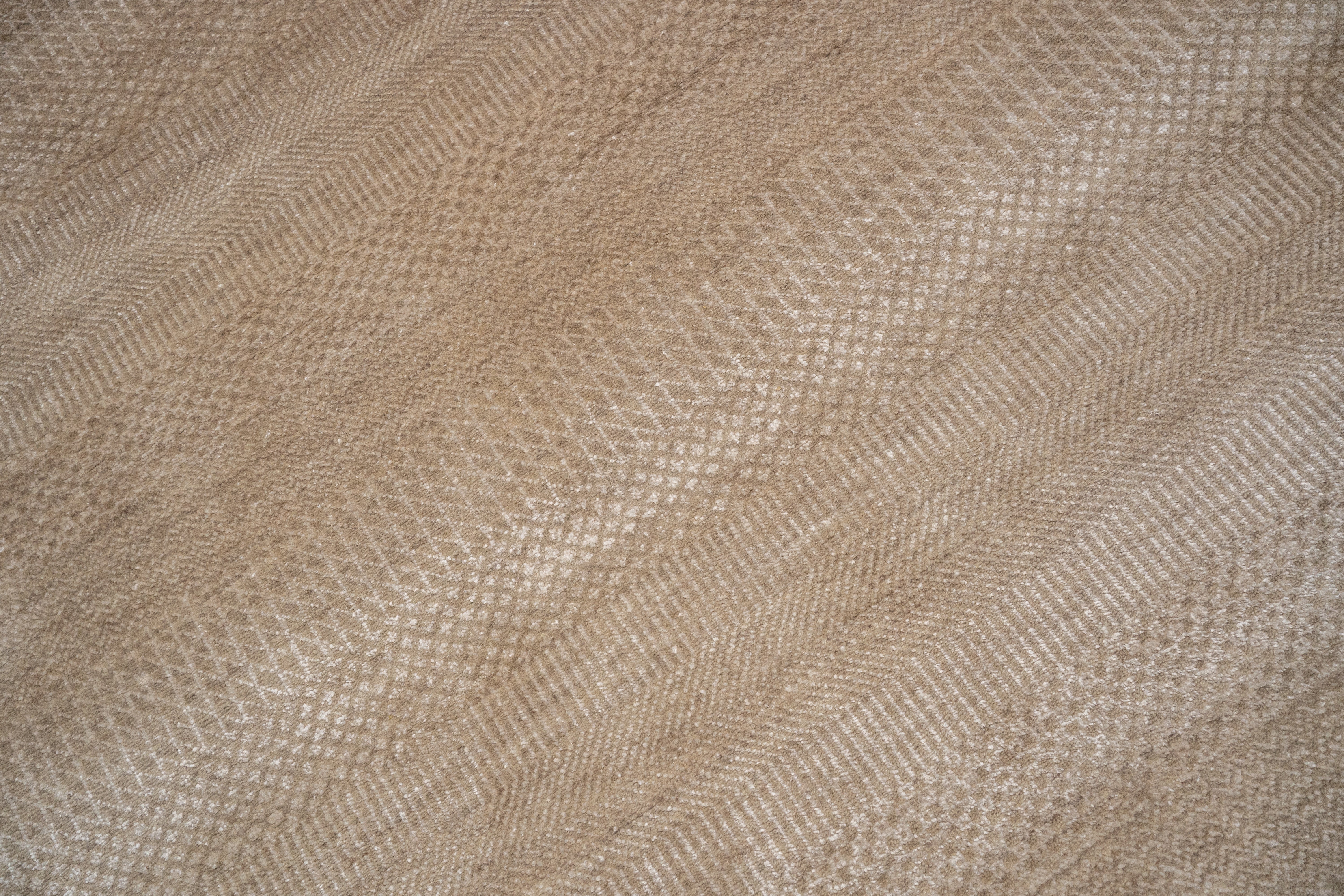 Handknotted Carpet, DIA- 1037 MCN, Natural & ivory