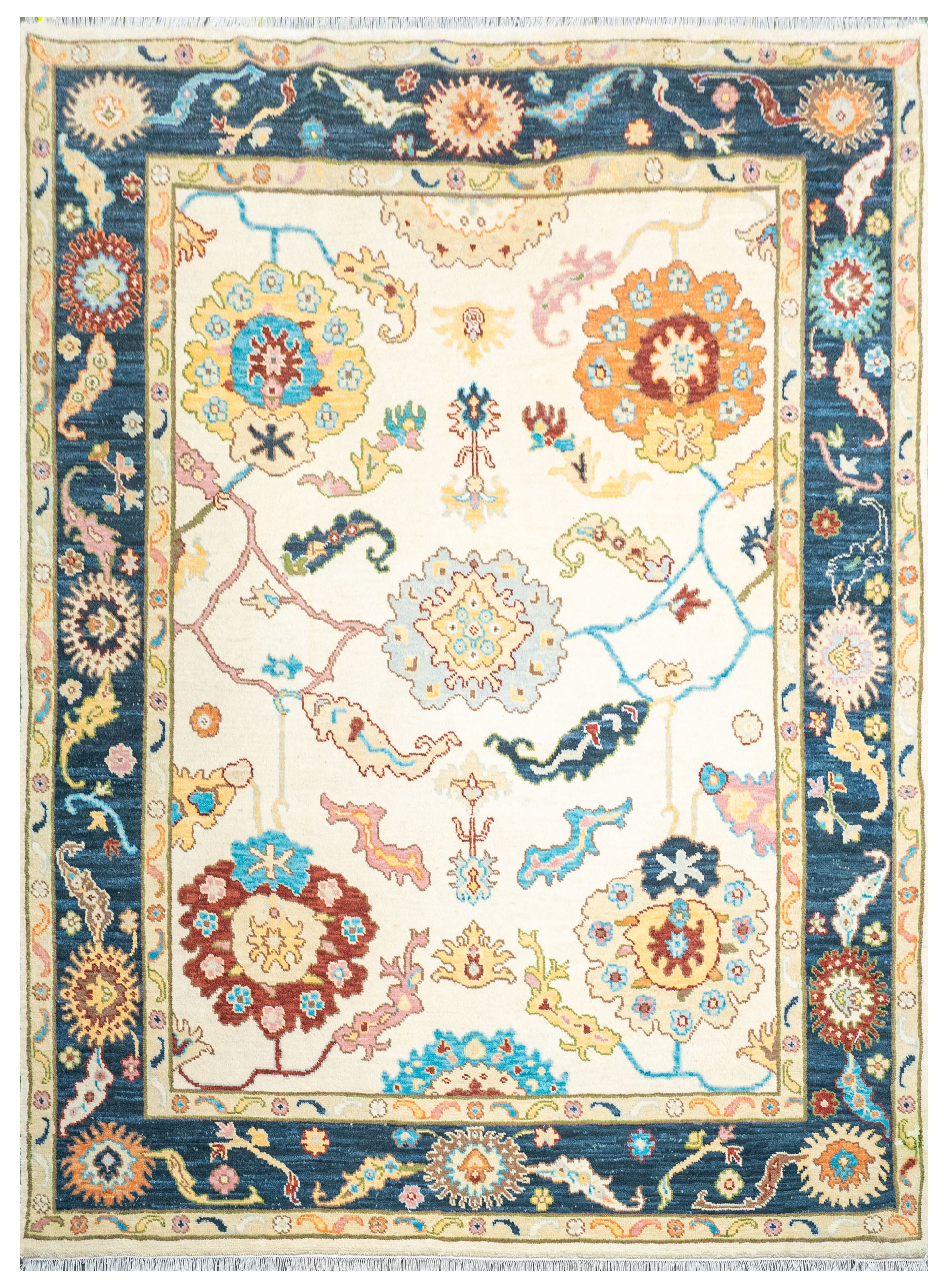 Handknotted Carpet, DIA- 1048 OUSHAK, MULTI COLOR