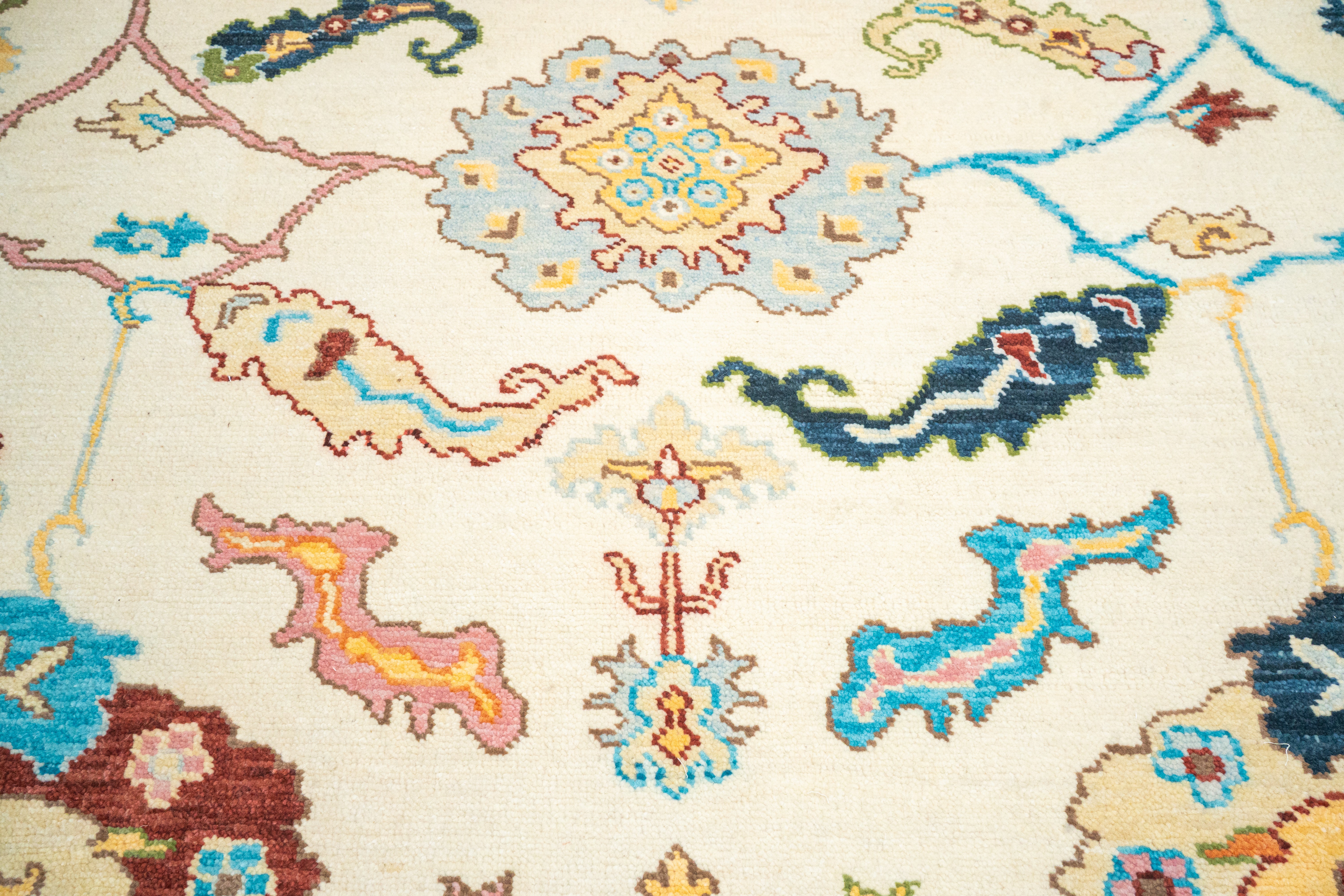 Handknotted Carpet, DIA- 1048 OUSHAK, MULTI COLOR