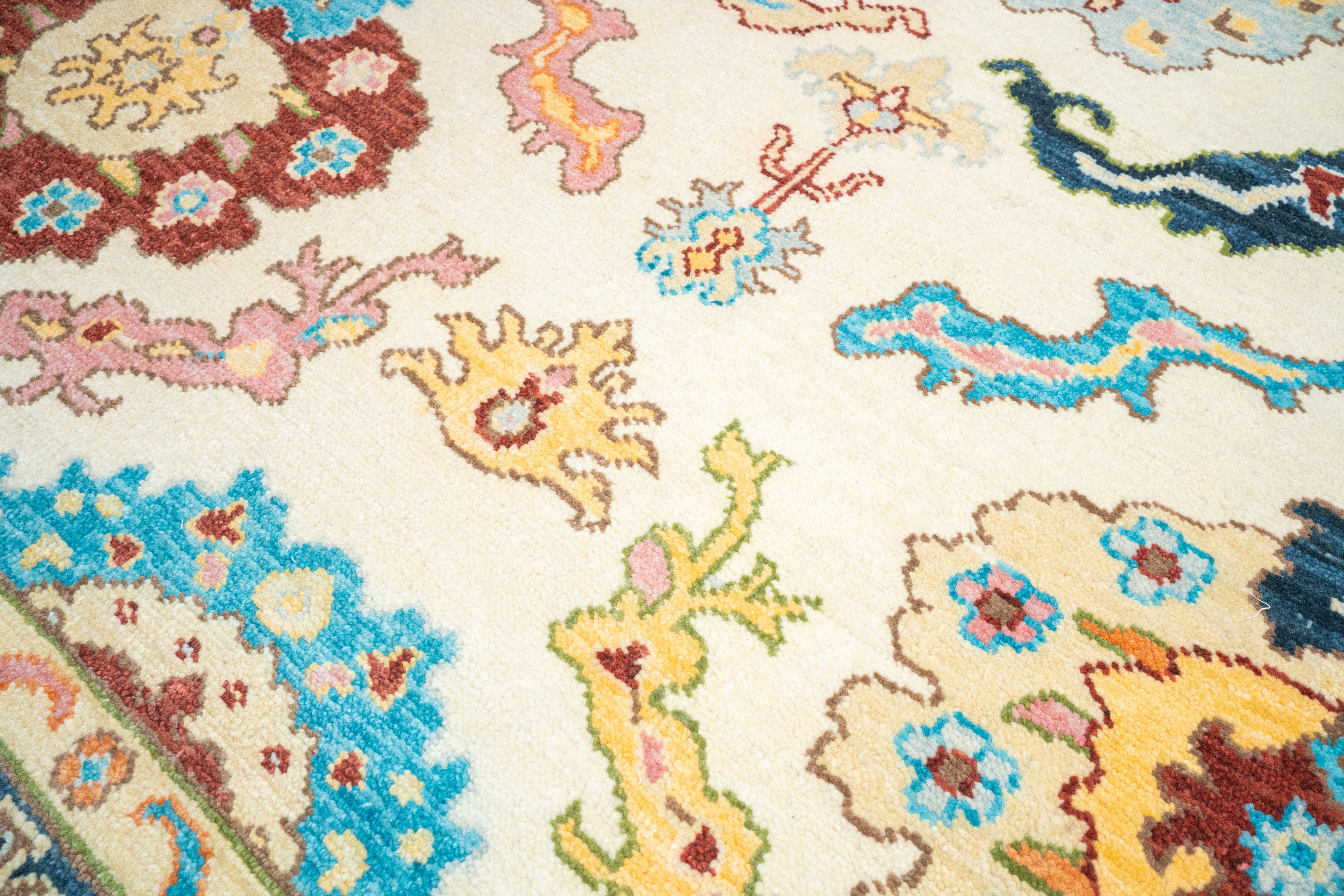 Handknotted Carpet, DIA- 1048 OUSHAK, MULTI COLOR