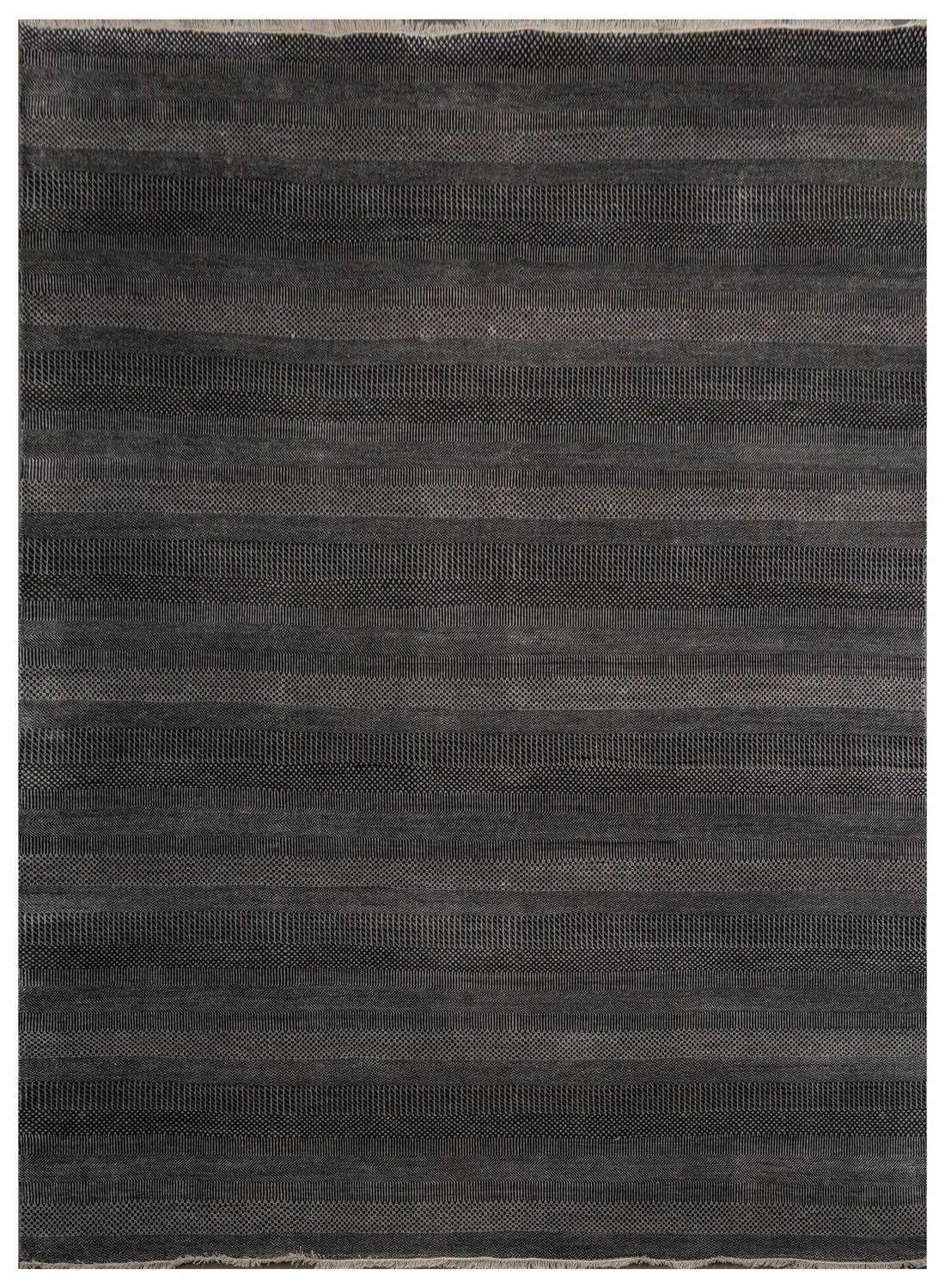 Handknotted Carpet, DIA- 1050 MCN, Black & Silver