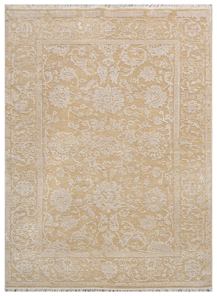 Handknotted Rug  DIA- 1059 JKA Tan & Dust Storm
