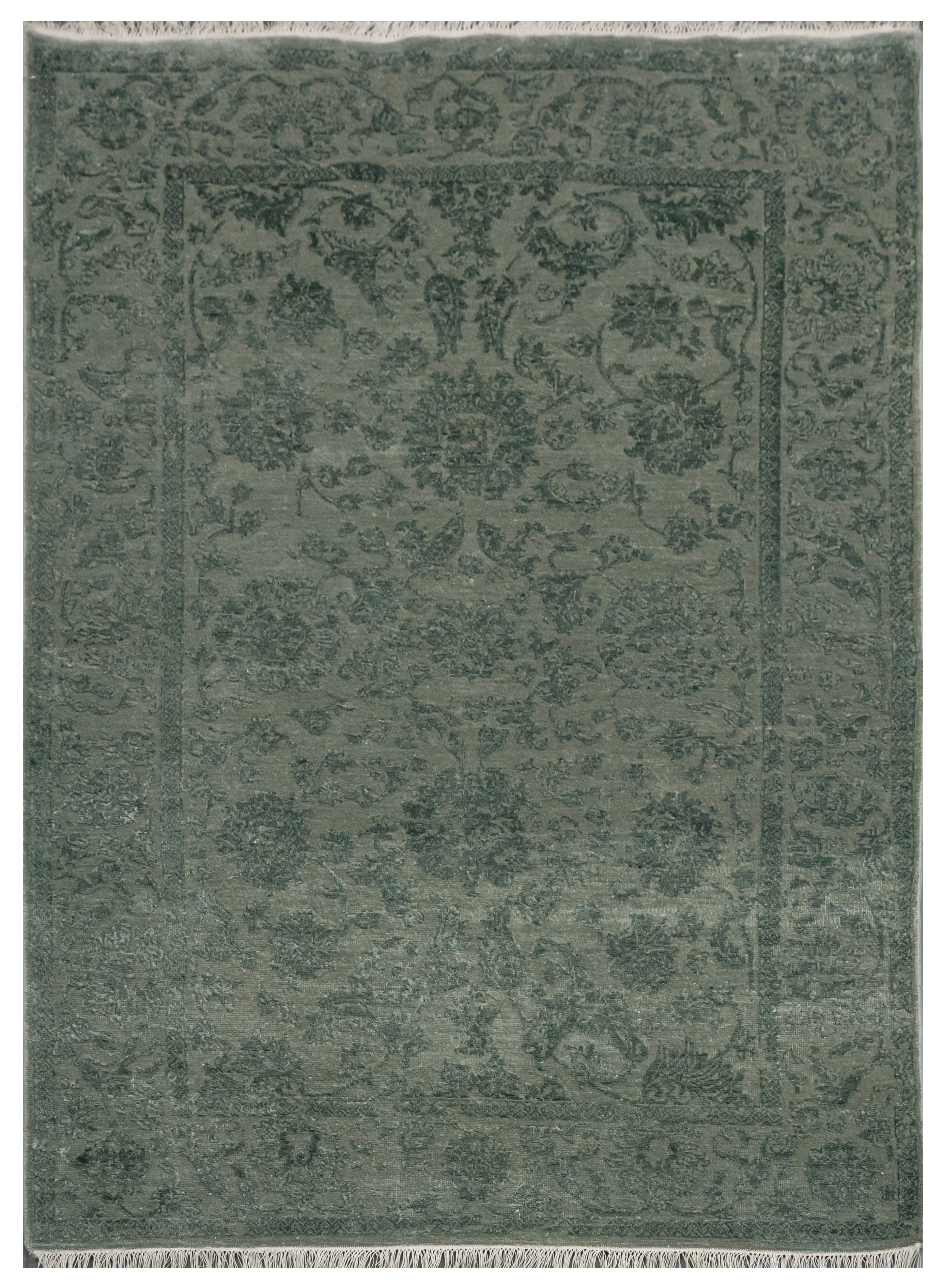 Handknotted Rug  DIA- 1067 JK-A Granite Gray & Outer Space