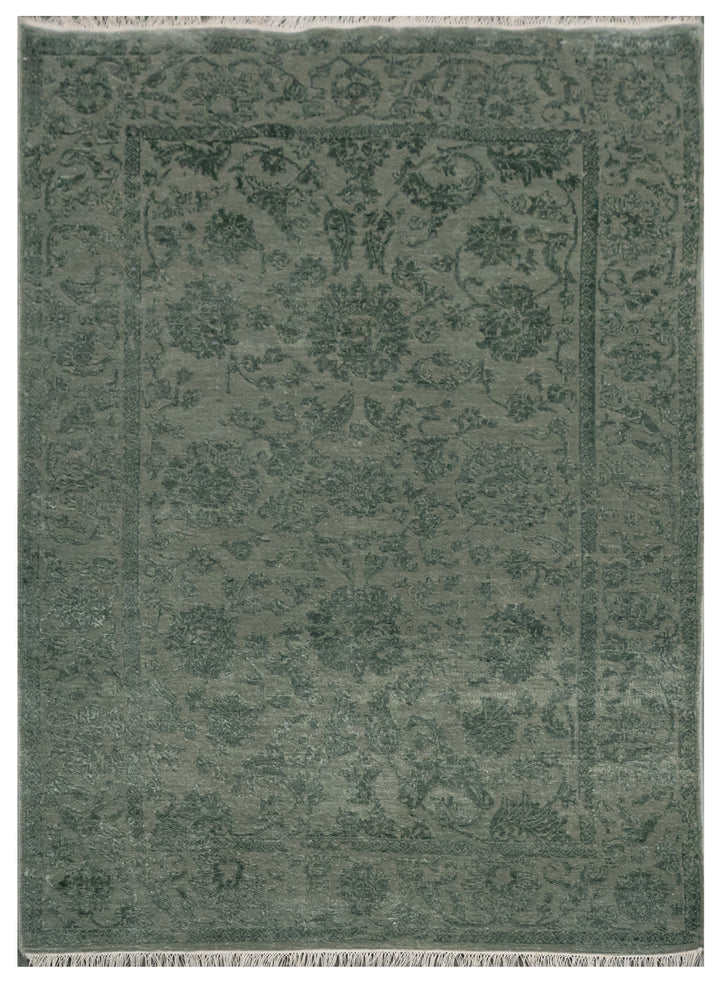 Handknotted Rug  DIA- 1067 JK-A Granite Gray & Outer Space