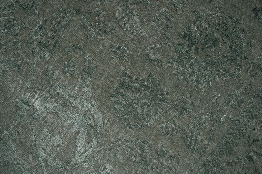 Handknotted Rug  DIA- 1068 JK-A Granite Gray & Outer Space