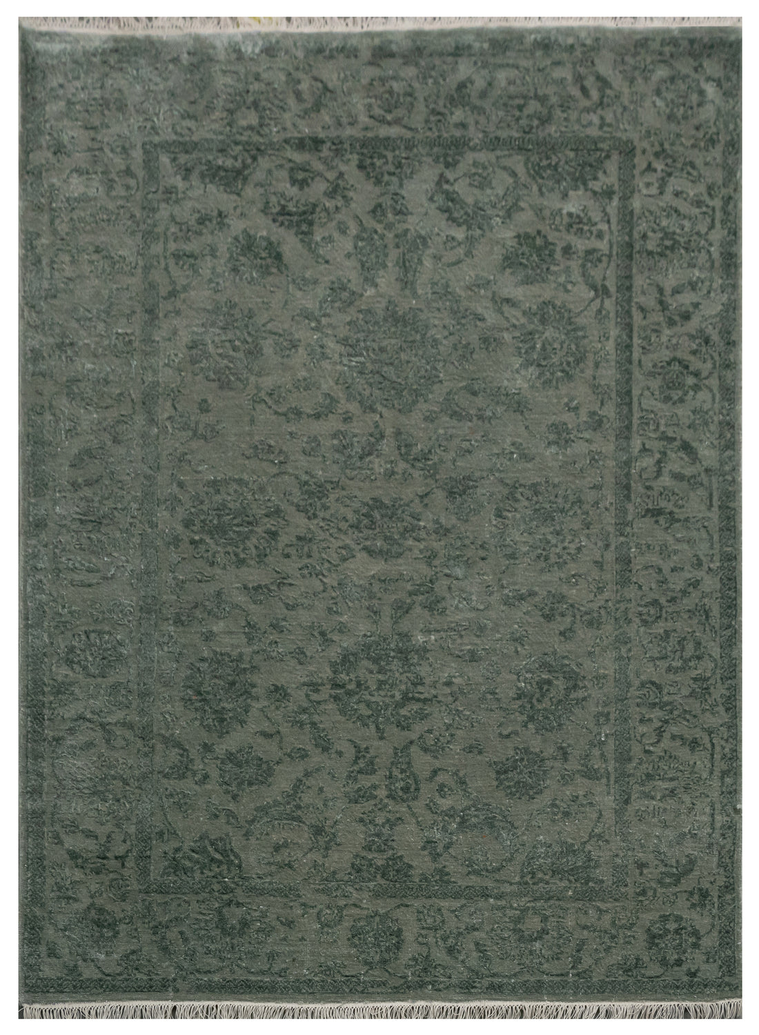 Handknotted Rug  DIA- 1068 JK-A Granite Gray & Outer Space