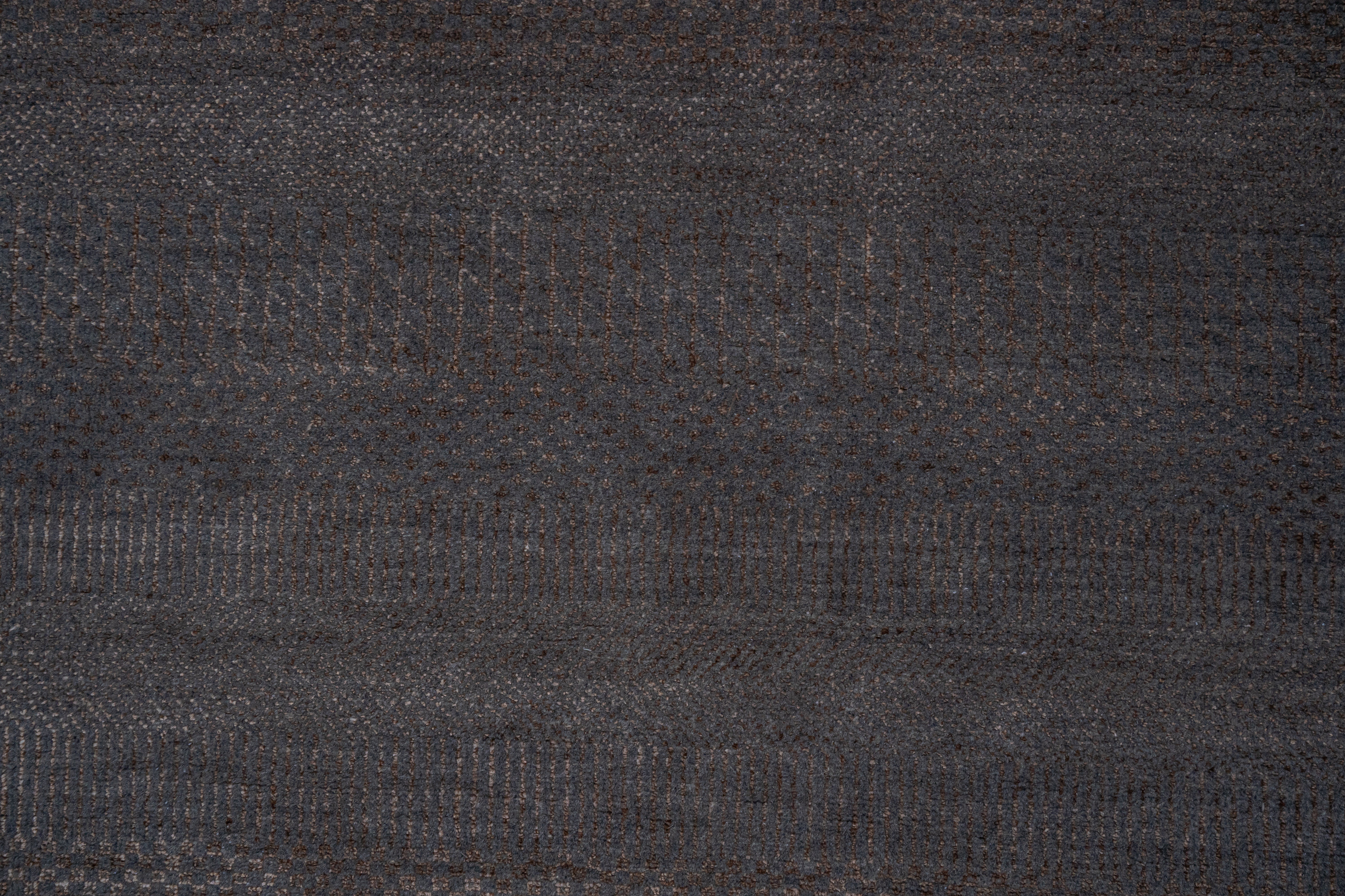 Handknotted Carpet DIA- 1072 MCN, Royal Brown & Outer Space