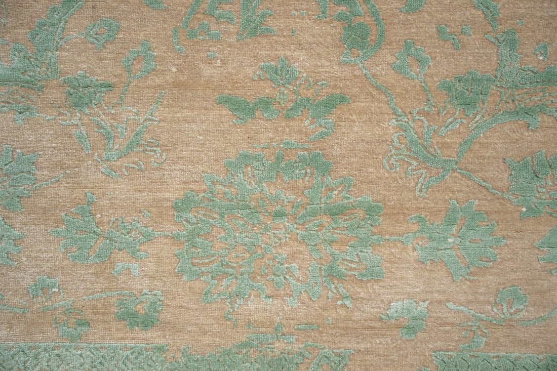 HandKnotted Modern Carpet DIA- 1081 JK-A Khaki & Dolphin Gray