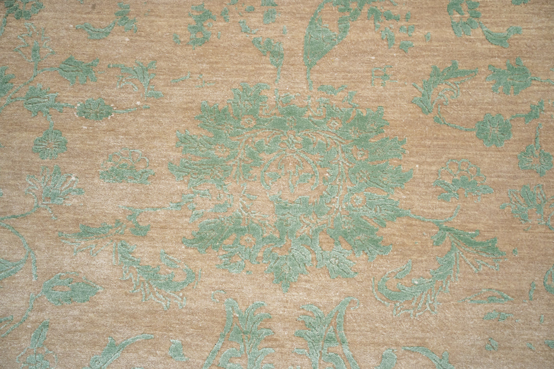 HandKnotted Modern Carpet DIA- 1081 JK-A Khaki & Dolphin Gray