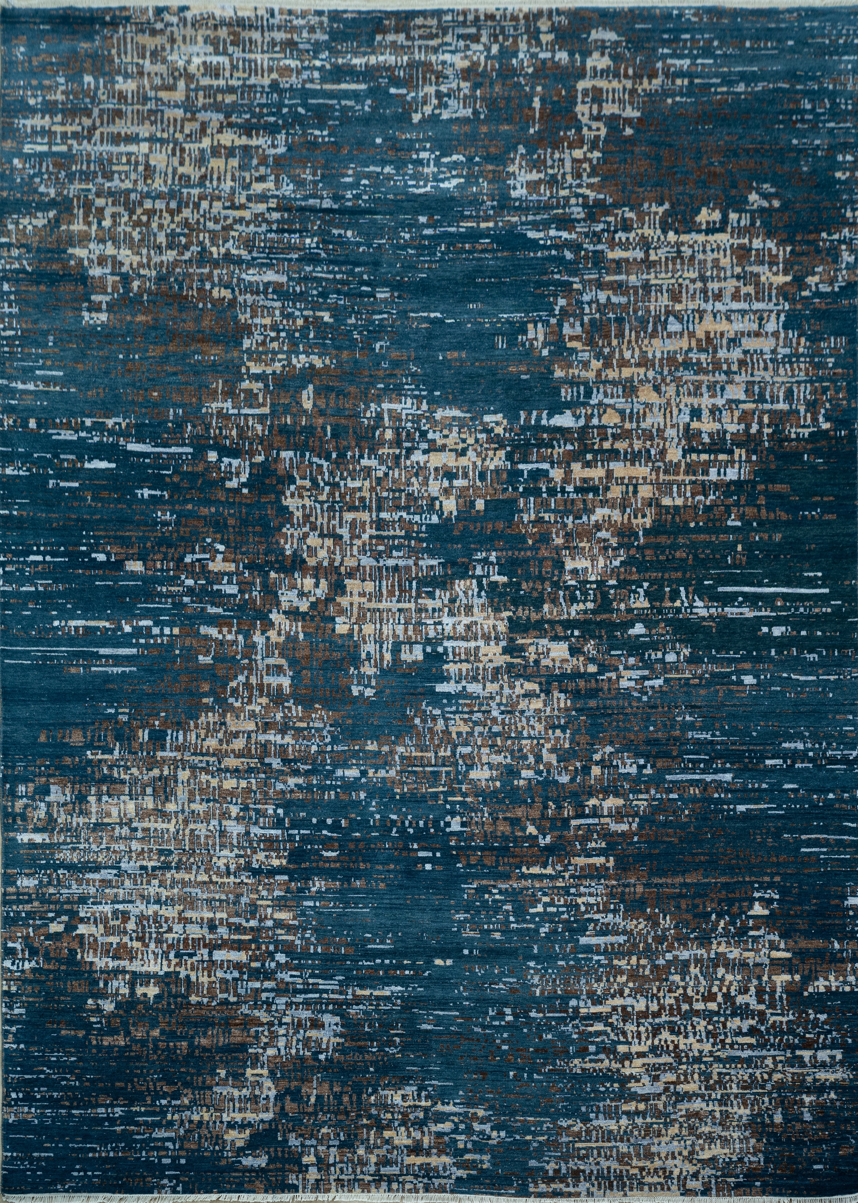 Abstract Design Handknotted Carpet DIA- 1162