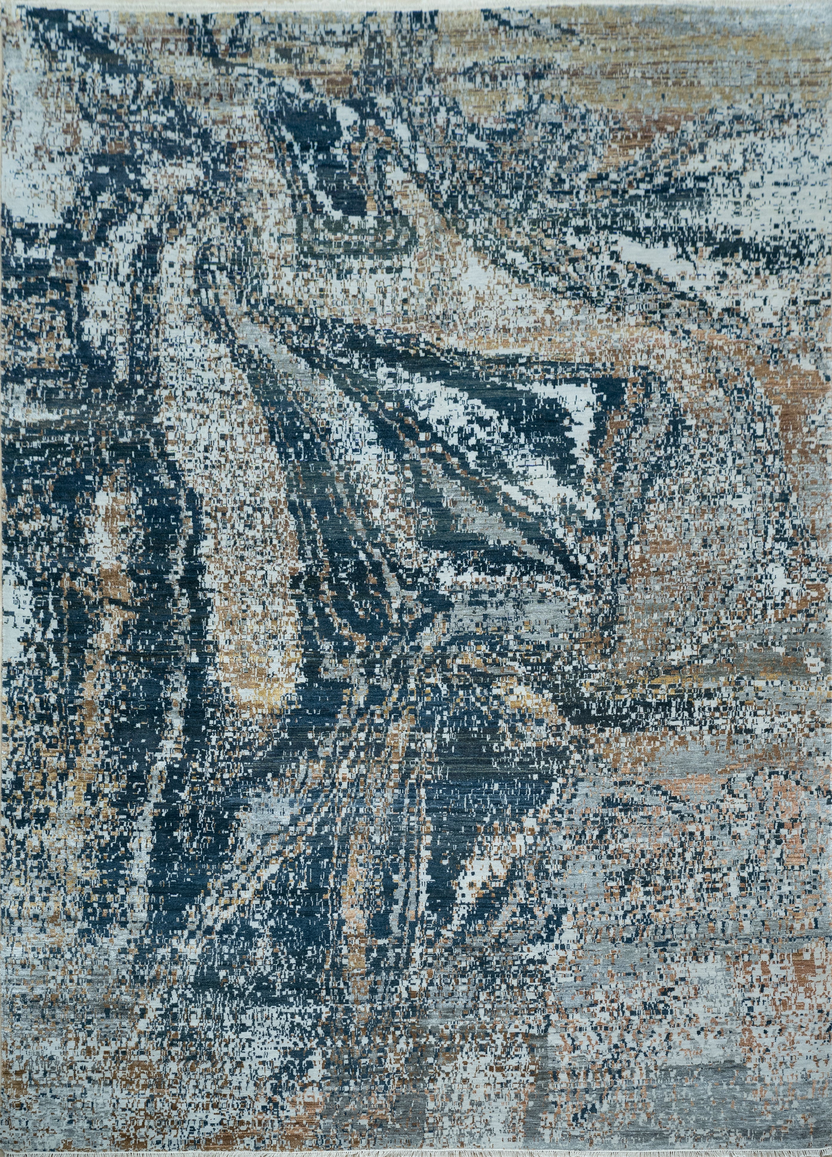 Abstract Design  Handknotted Carpet DIA- 1408