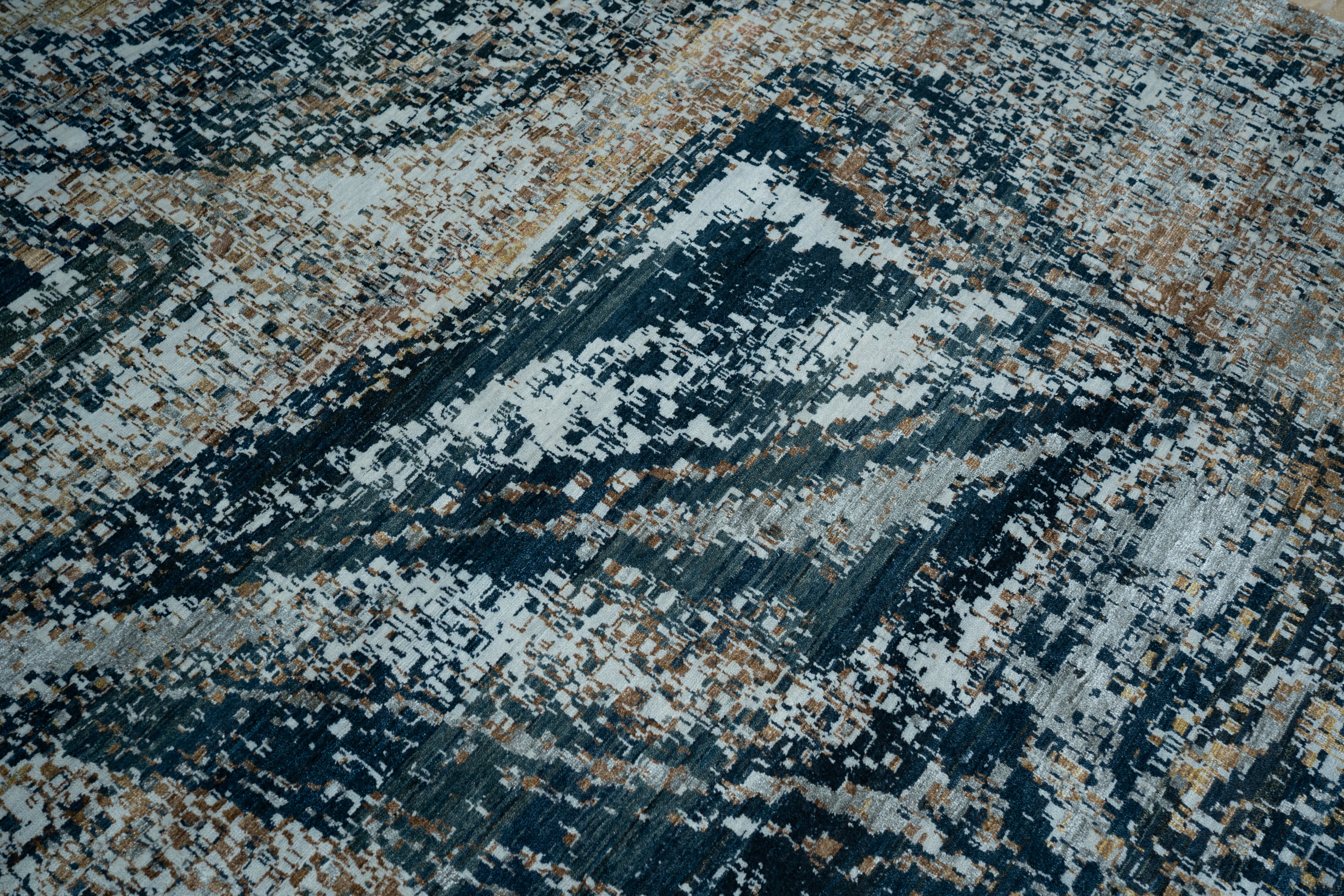 Abstract Design  Handknotted Carpet DIA- 1408