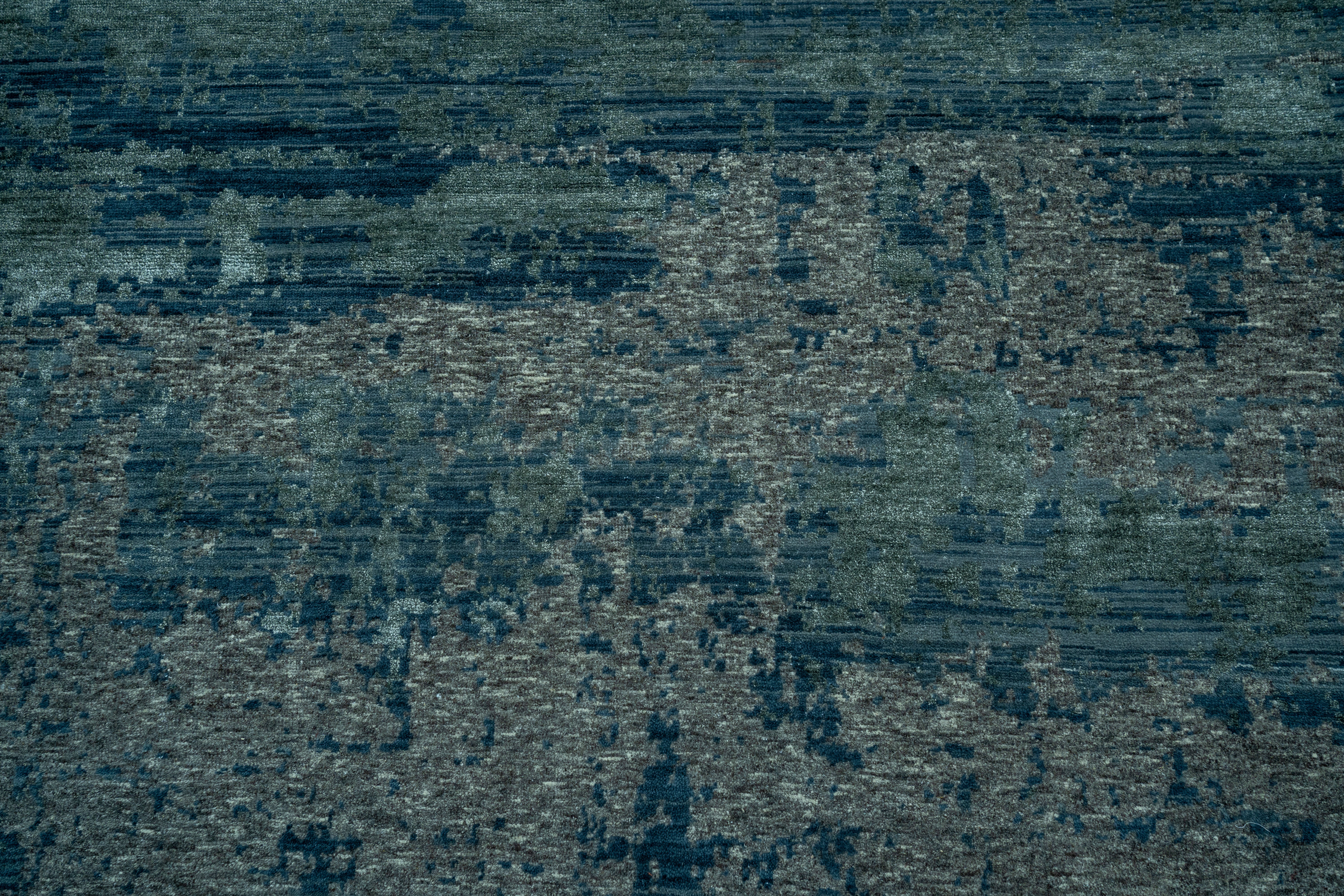 Abstract Design Handknotted Carpet DIA- 1466