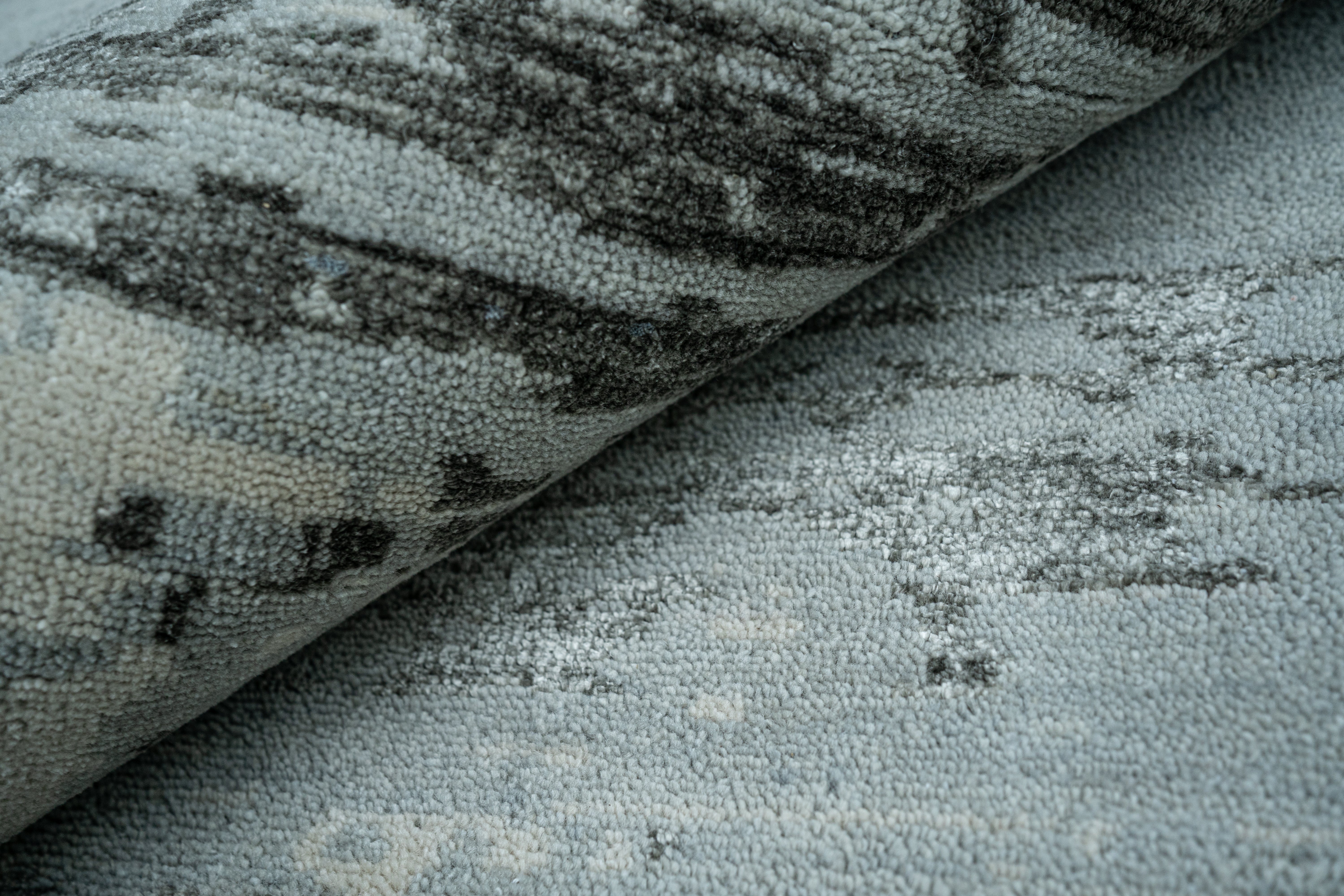 Abstract Design Handknotted Carpet DIA- 1649