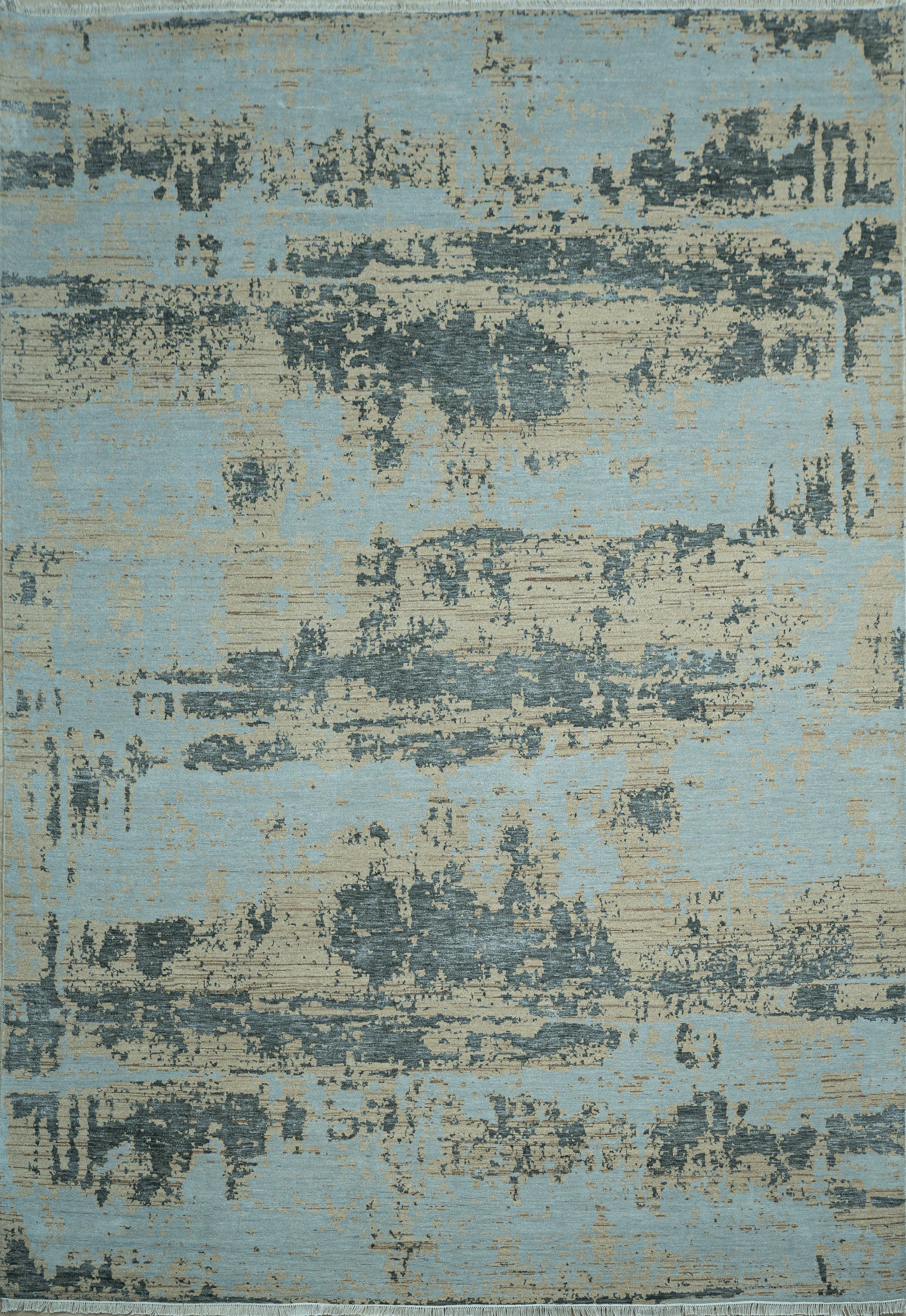 Abstract Design Handknotted Carpet DIA- 1650