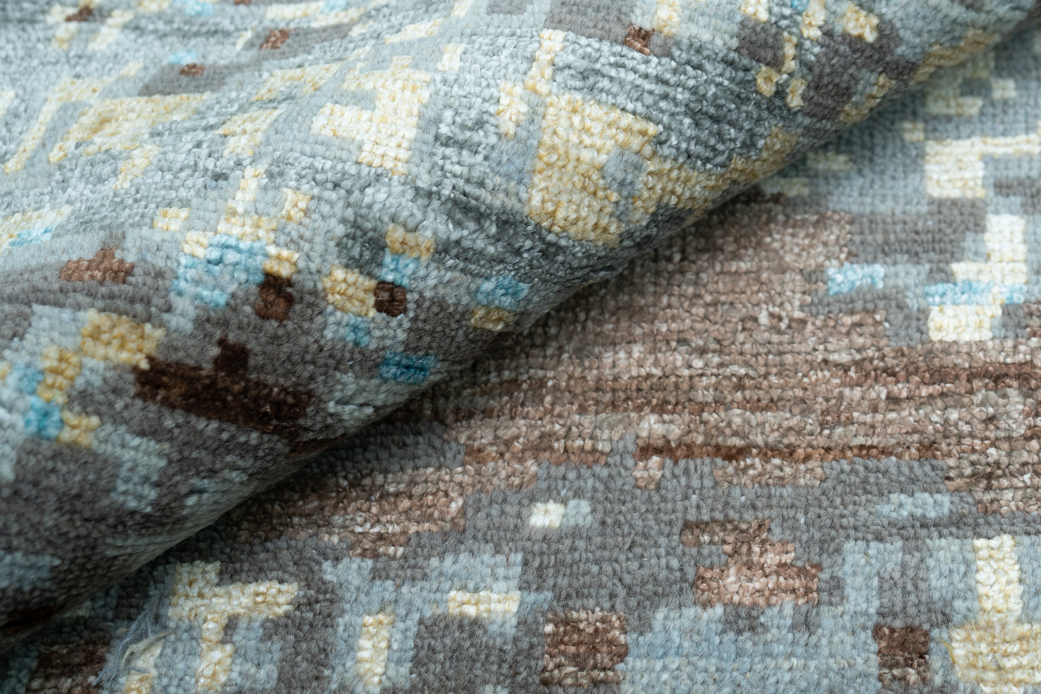 Abstract Design Handknotted Carpet DIA- 232