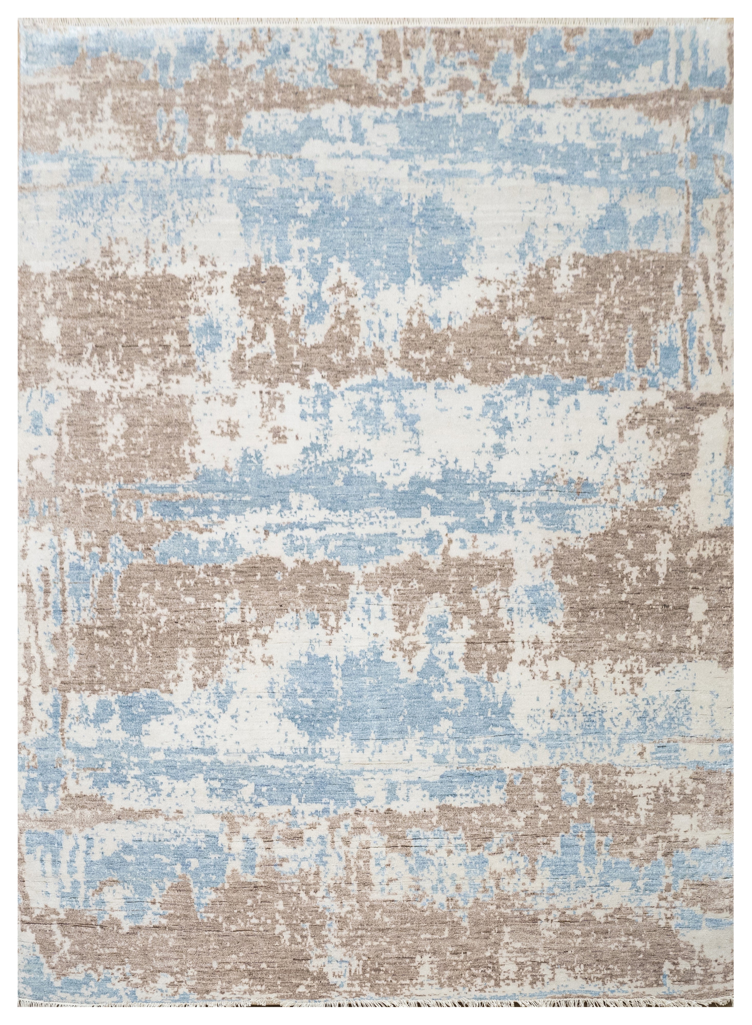 Abstract Design  Handknotted Carpet DIA- 117 GALAXY 23, Chinese Silver, Cinereous & Cadet Grey