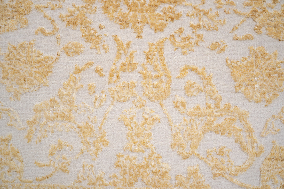 Handknotted Rug  DIA- 119 JK-A Dust Storm & Gold