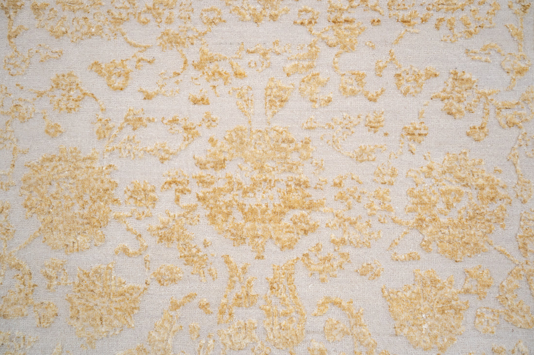 Handknotted Rug  DIA- 119 JK-A Dust Storm & Gold