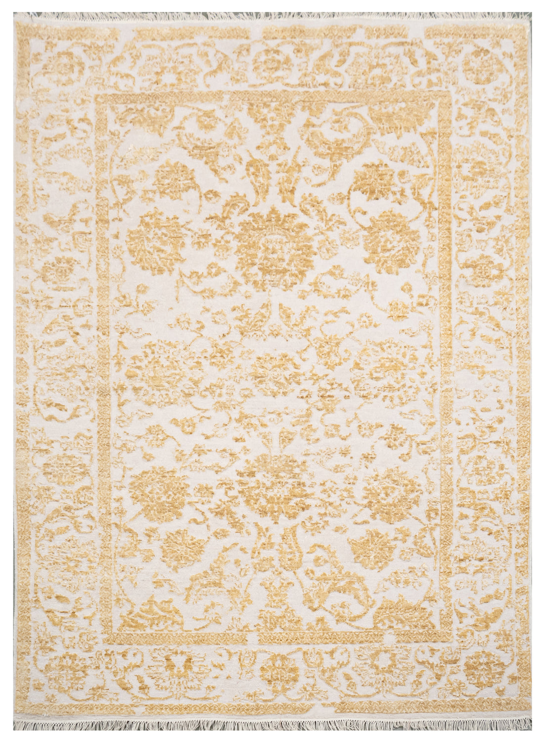 Handknotted Rug  DIA- 119 JK-A Dust Storm & Gold
