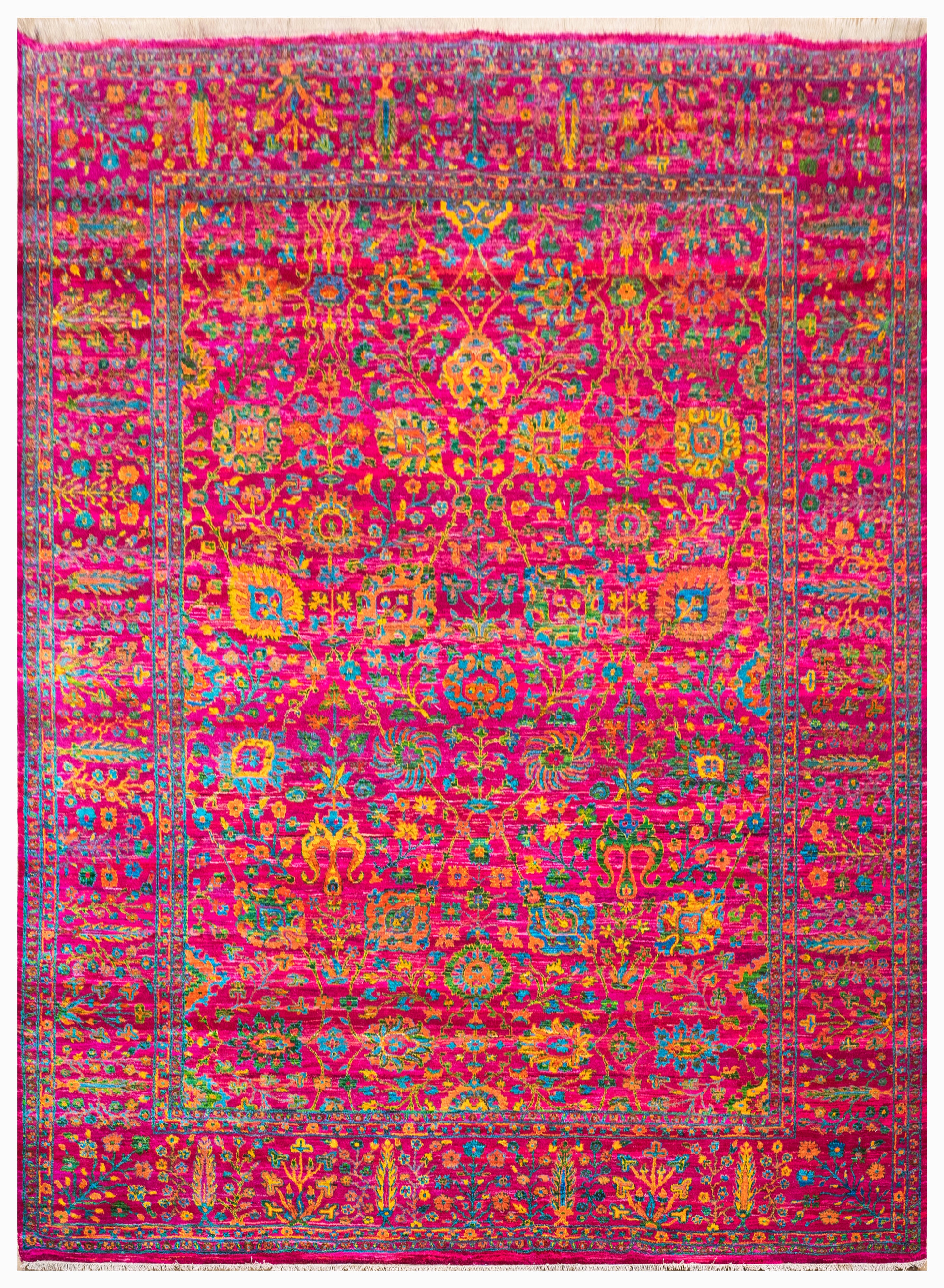 Handknotted Carpet DIA- 127 PHOOLMANDI, MULTI COLOR