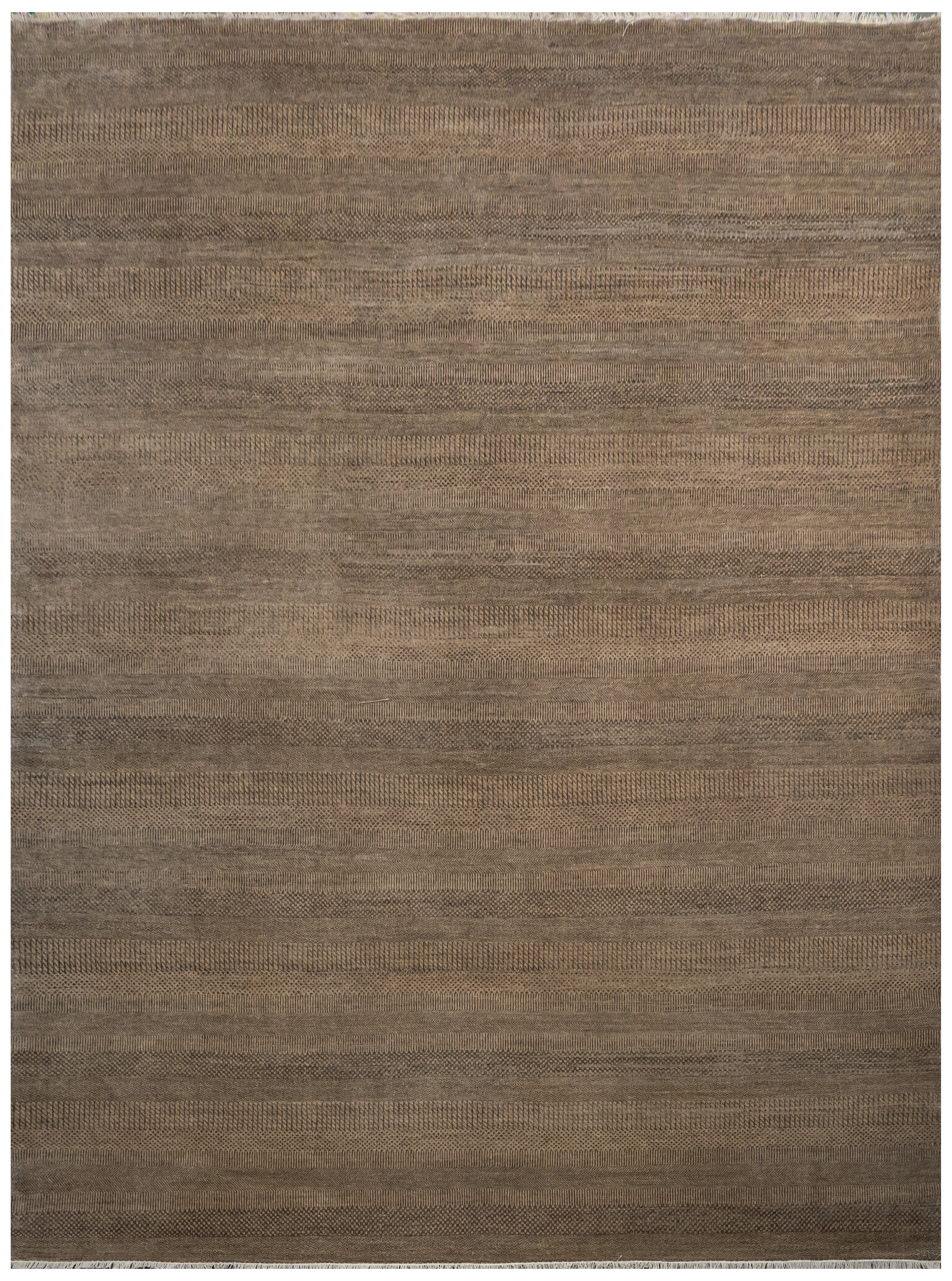 HandKnotted Carpet DIA- 127 MCN Natural & Black