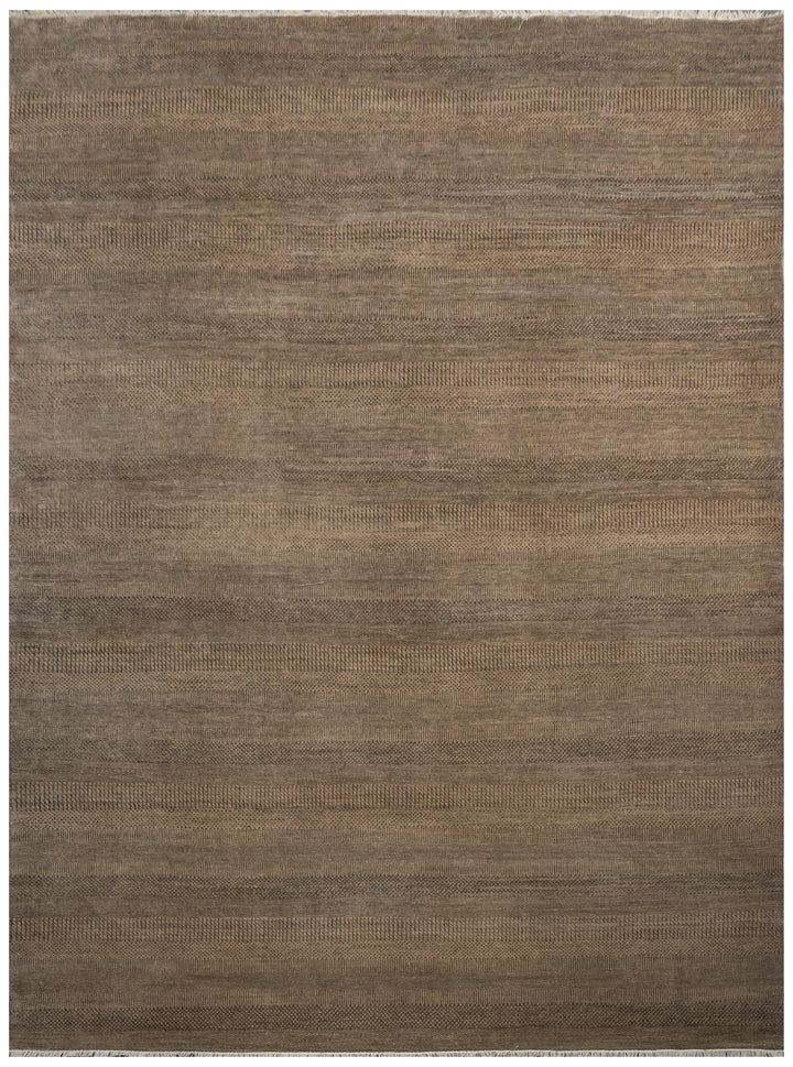 HandKnotted Carpet DIA- 127 MCN Natural & Black