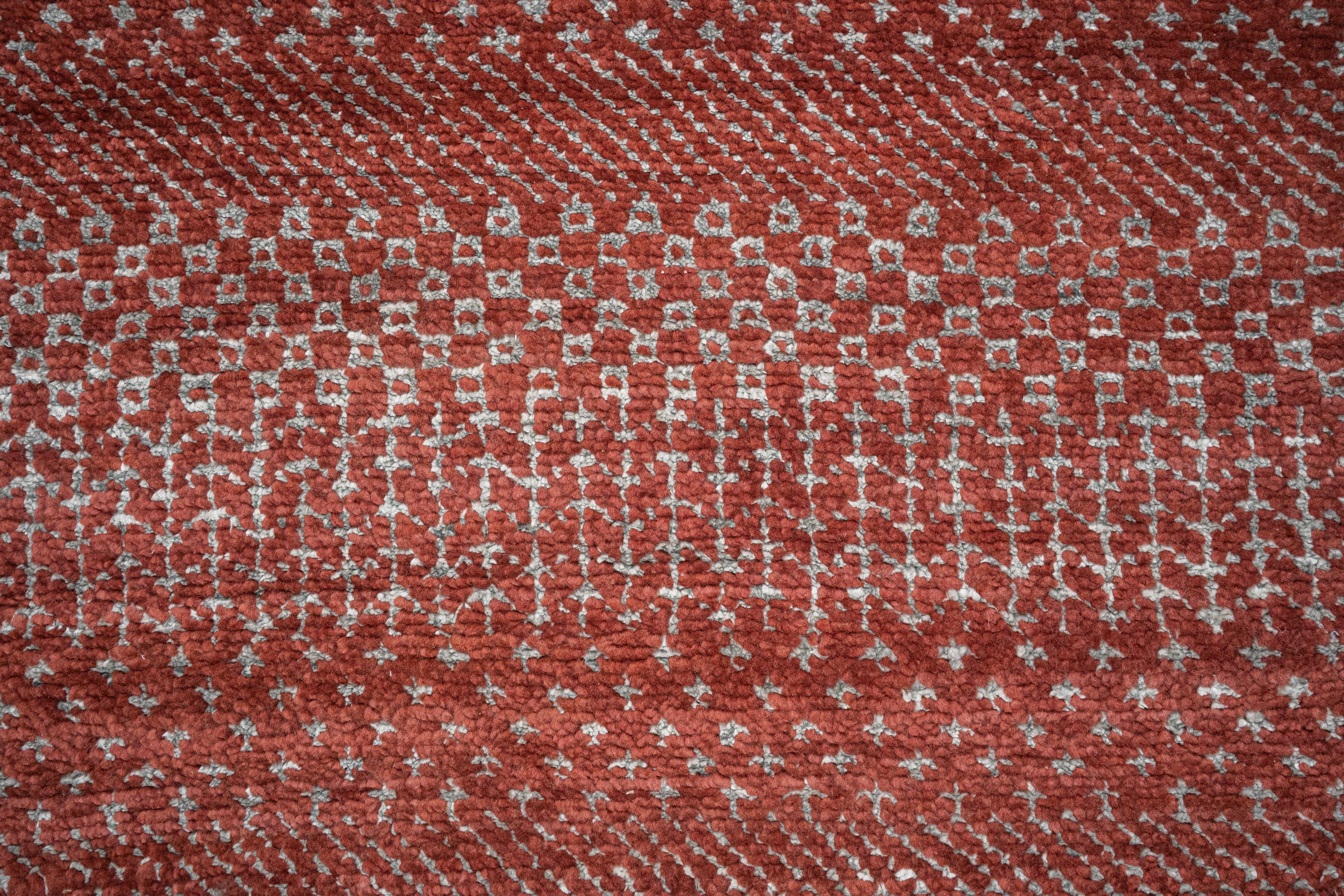 Handknotted Carpet, DIA: 1298 MCN, Rust & Black