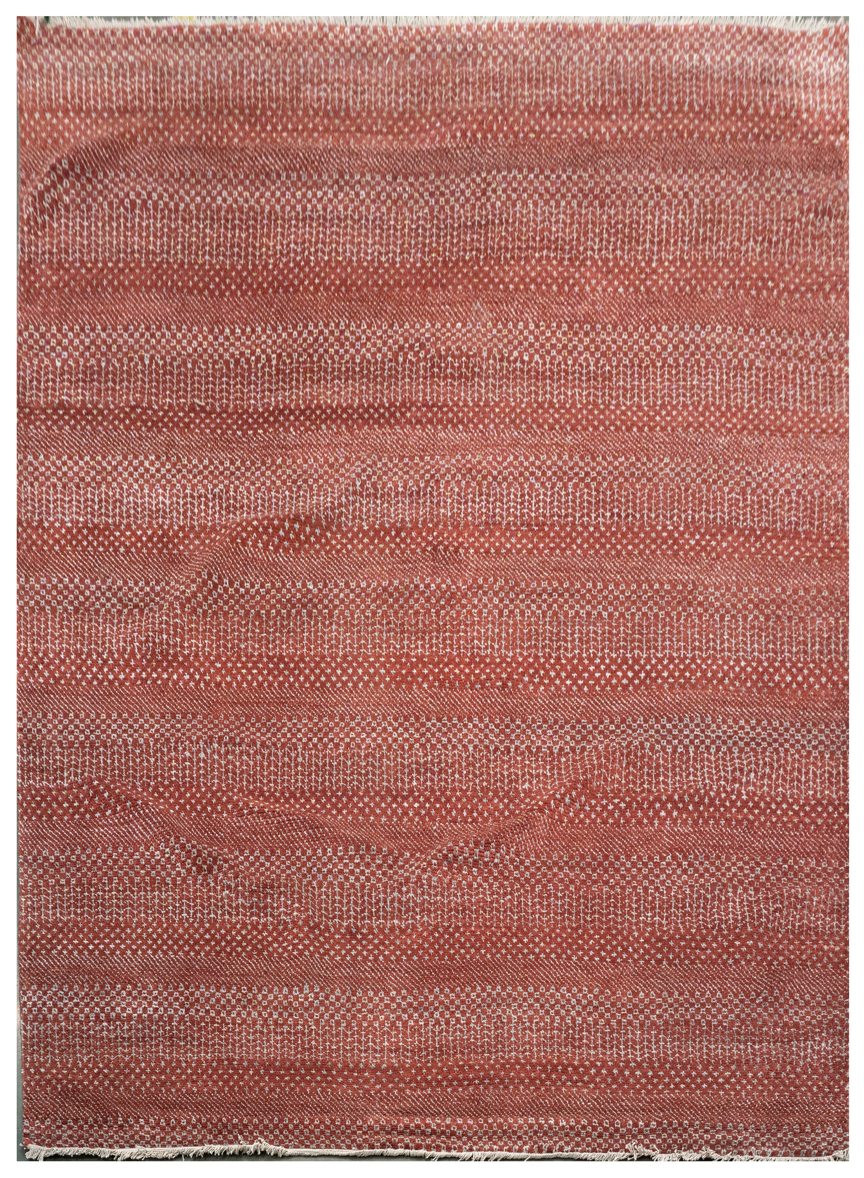 Handknotted Carpet, DIA: 1298 MCN, Rust & Black