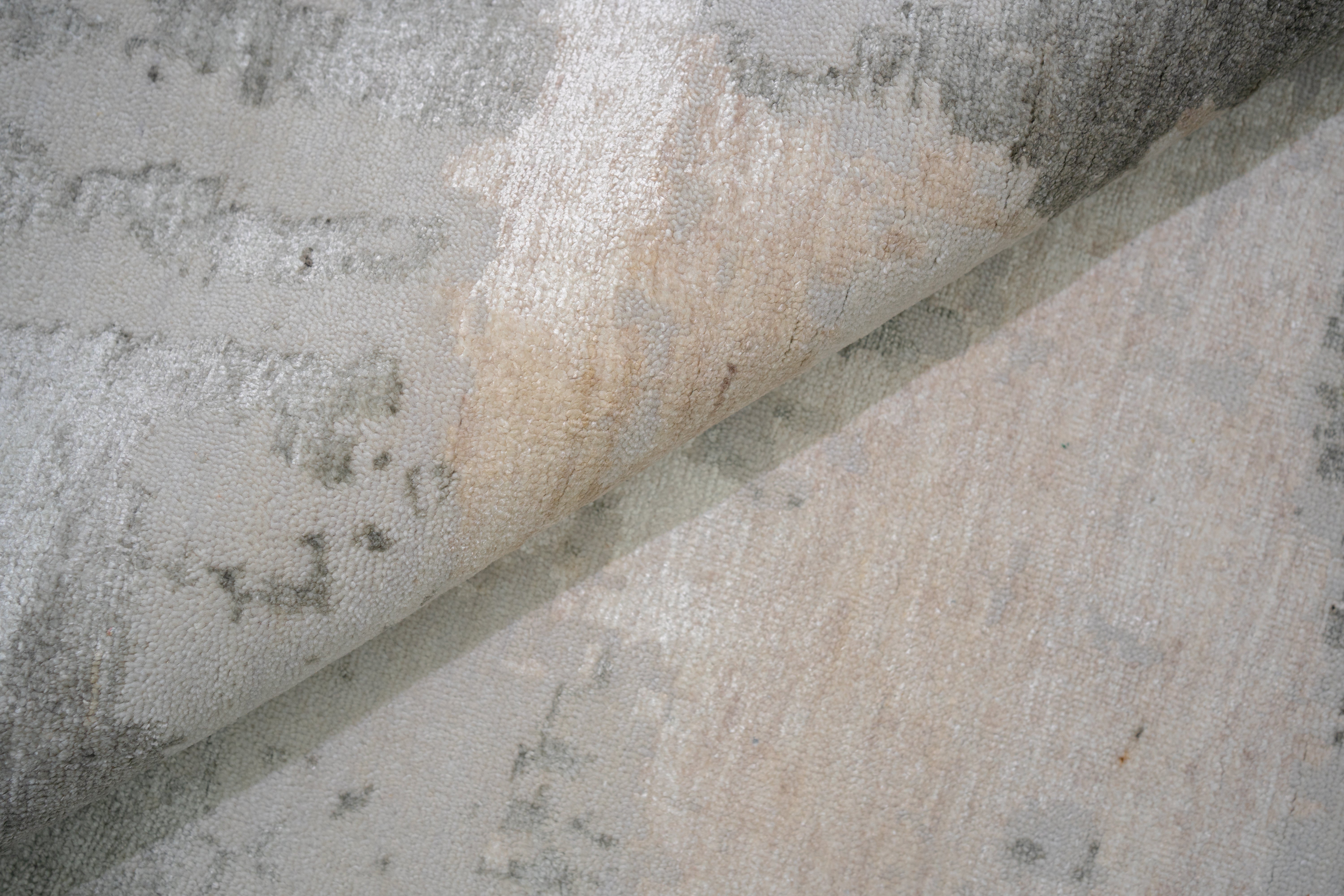 Abstract Design Handknotted Carpet DIA- 146