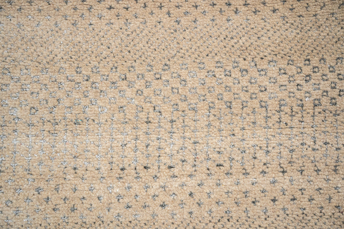 Handknotted Carpet, DIA- 1325 MCN, Natural & Black
