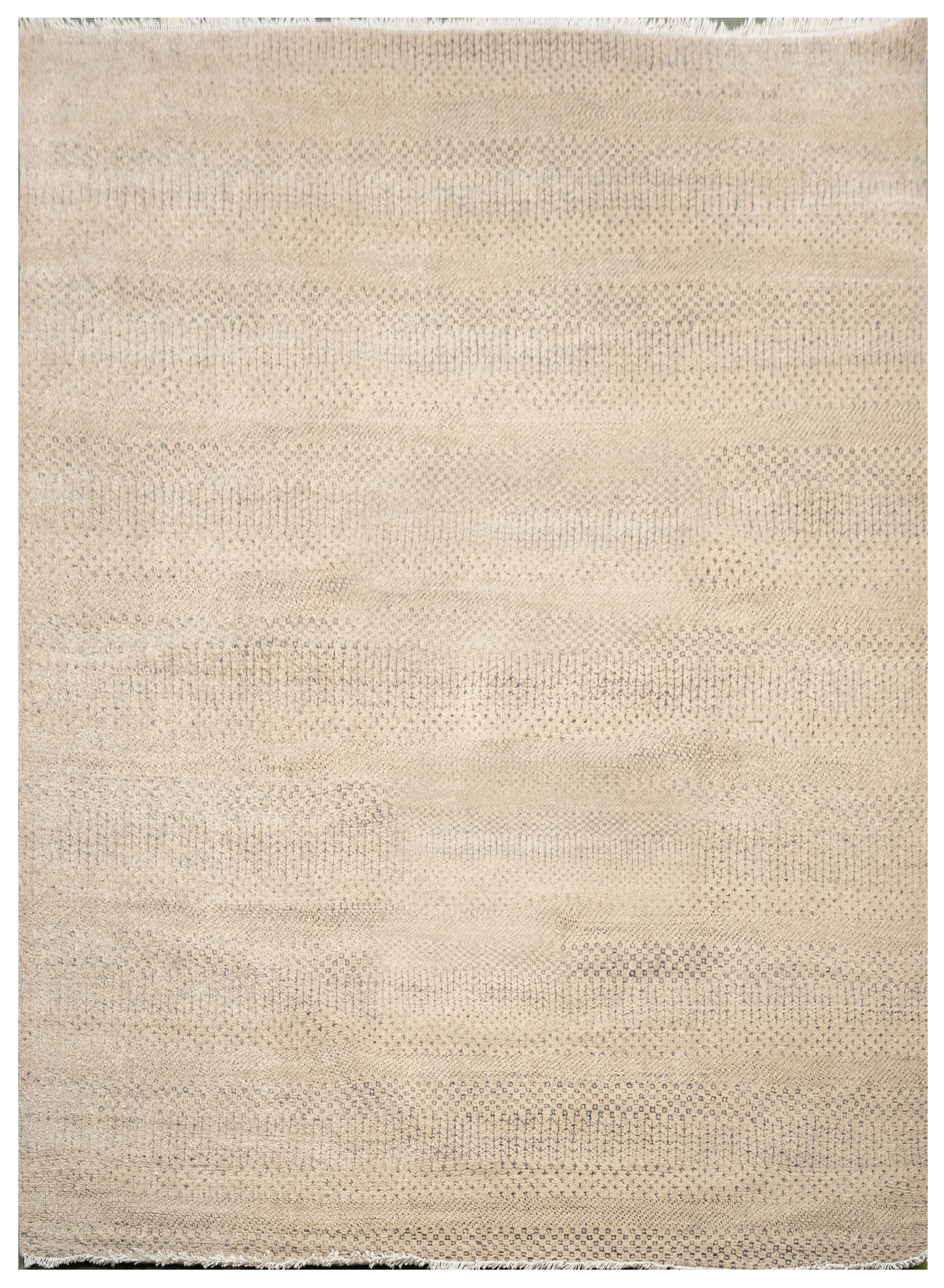 Handknotted Carpet, DIA: 1325 MCN, Natural & Brown