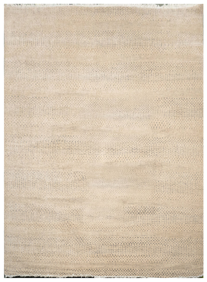 Handknotted Carpet, DIA- 1325 MCN, Natural & Black
