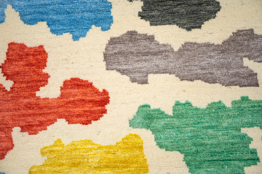 Handknotted Runner Rug DIA- 1376 DC- CLOUDS