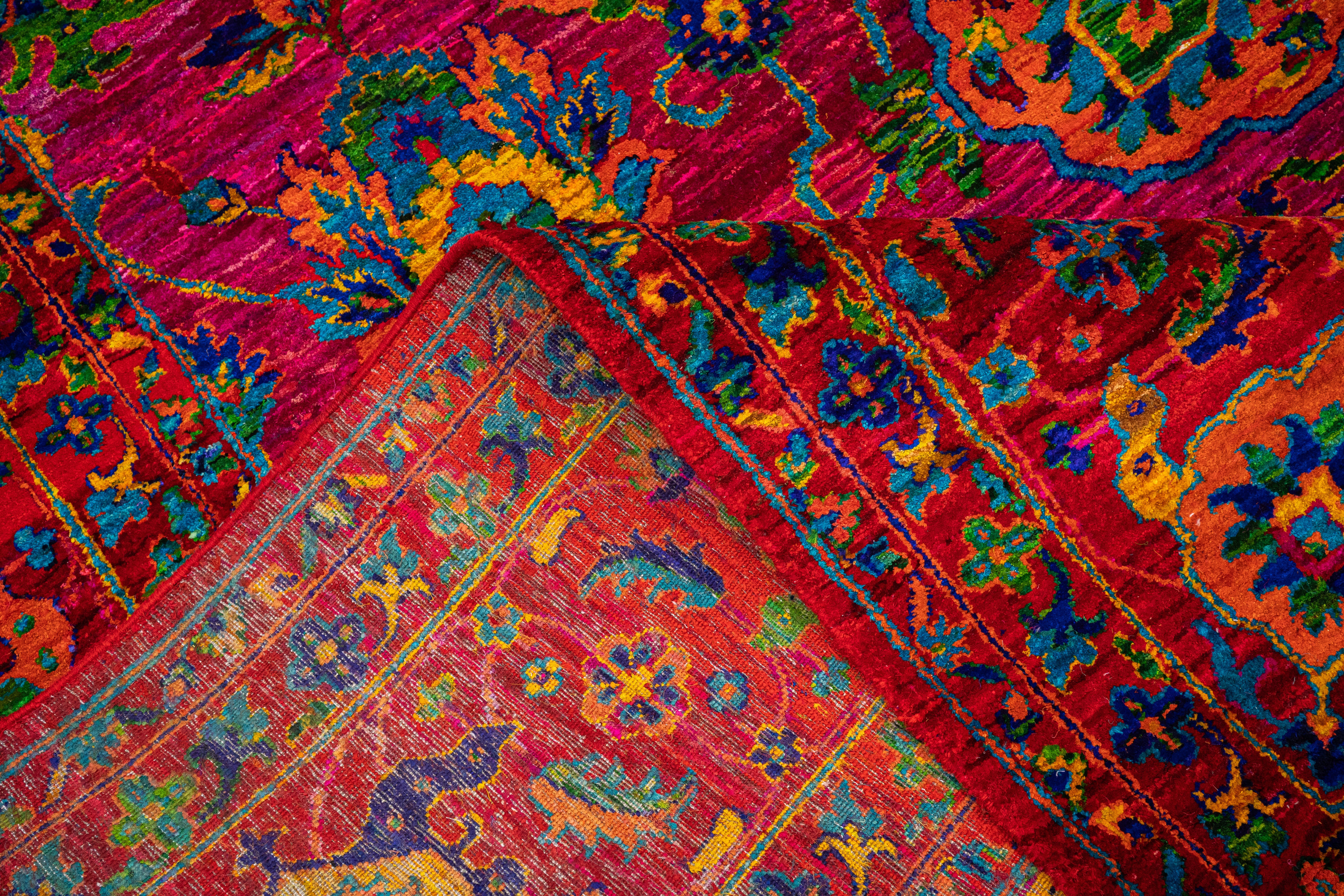 Handknotted Carpet, DIA: 1401 BLOOM MIRAGE, MULTI COLOR