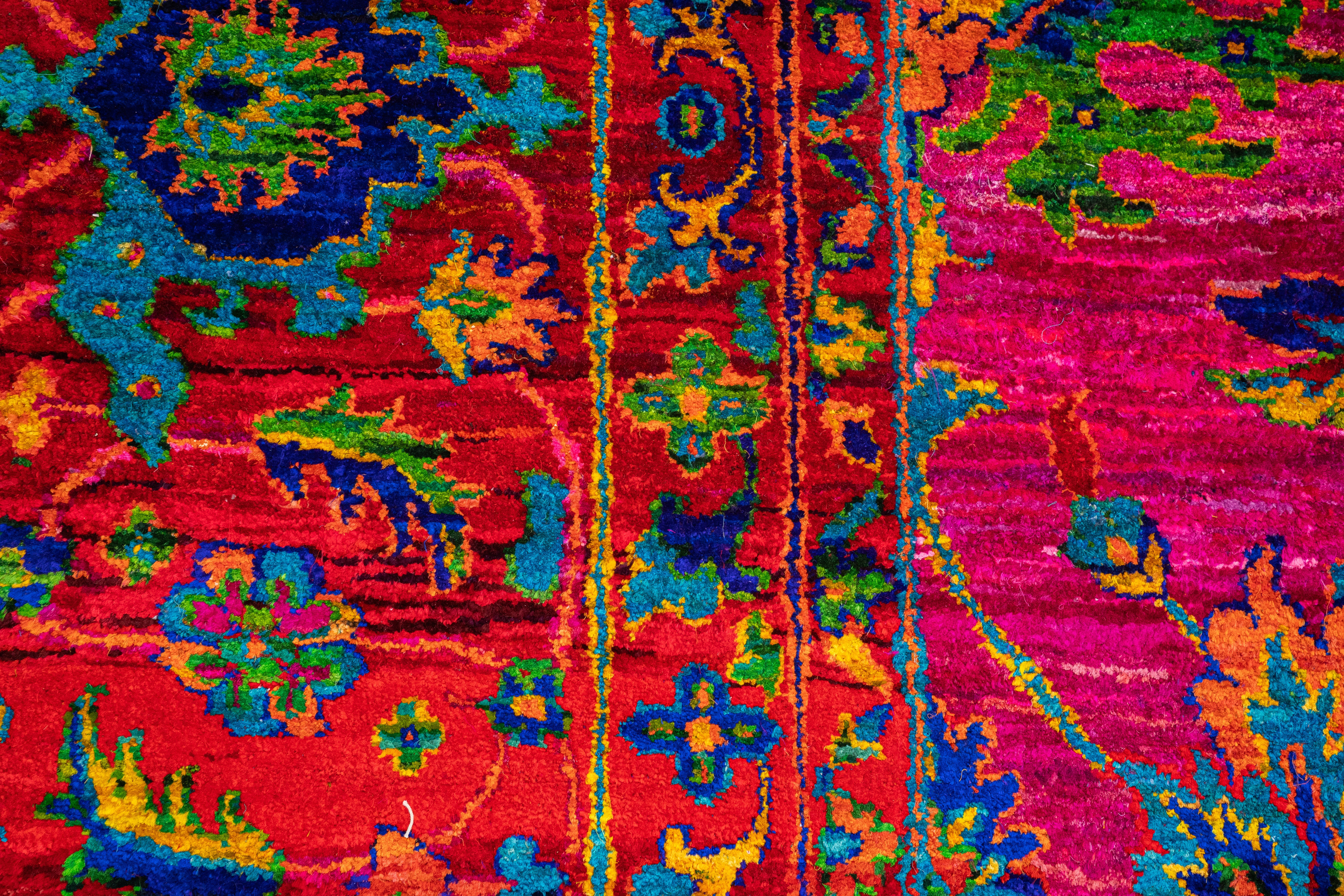 Handknotted Carpet, DIA: 1401 BLOOM MIRAGE, MULTI COLOR