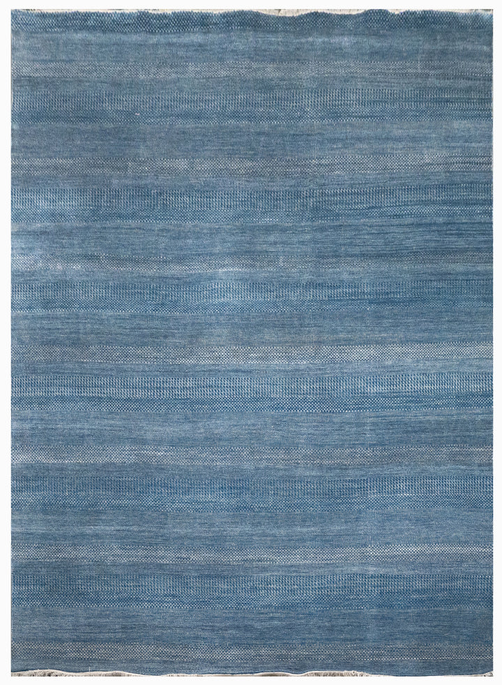 Handknotted Carpet DIA- 1499 MCN,  Metallic Blue & Silver