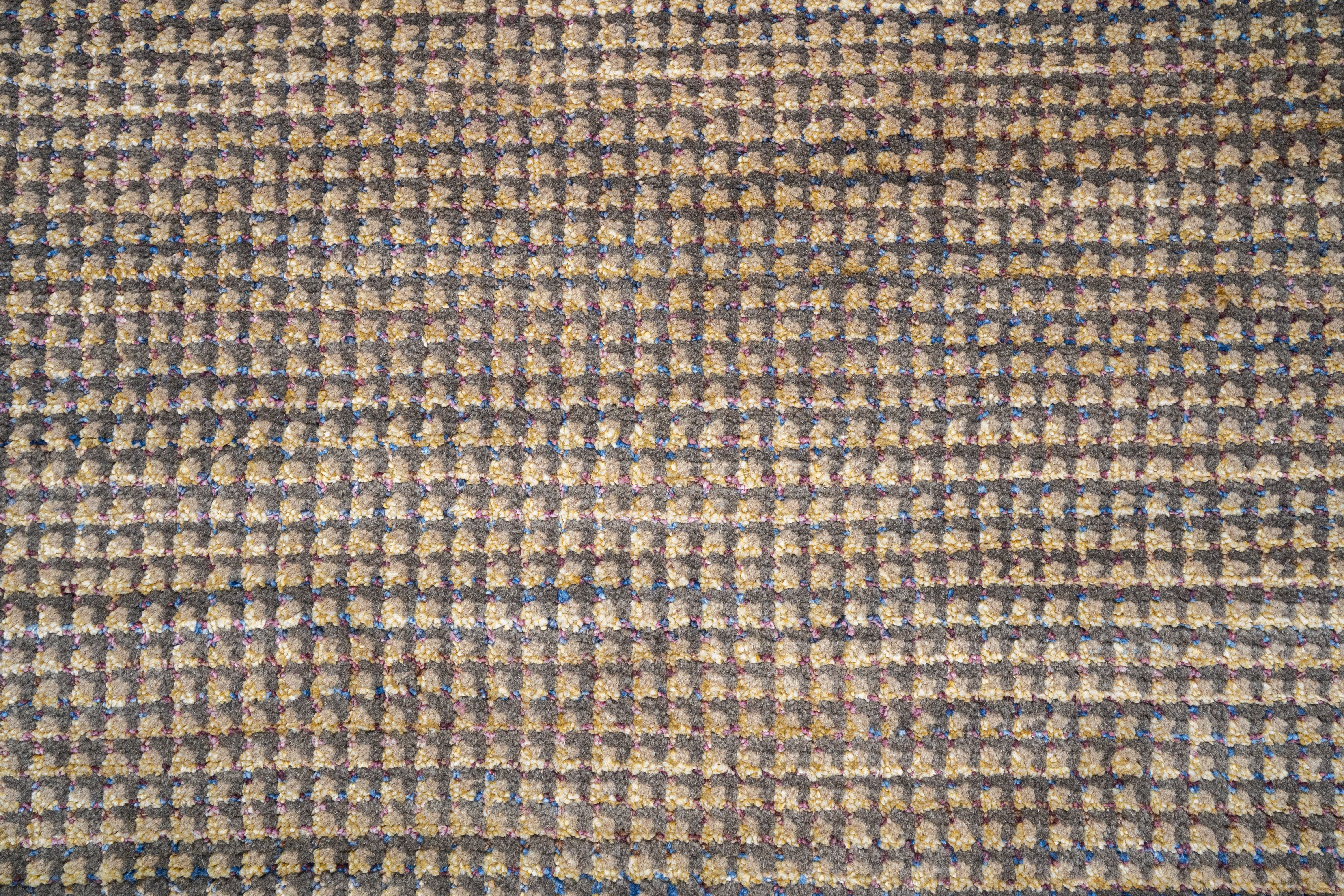 Handknotted Carpet, DIA: 15 MOD-006, Natural & Grey Mix