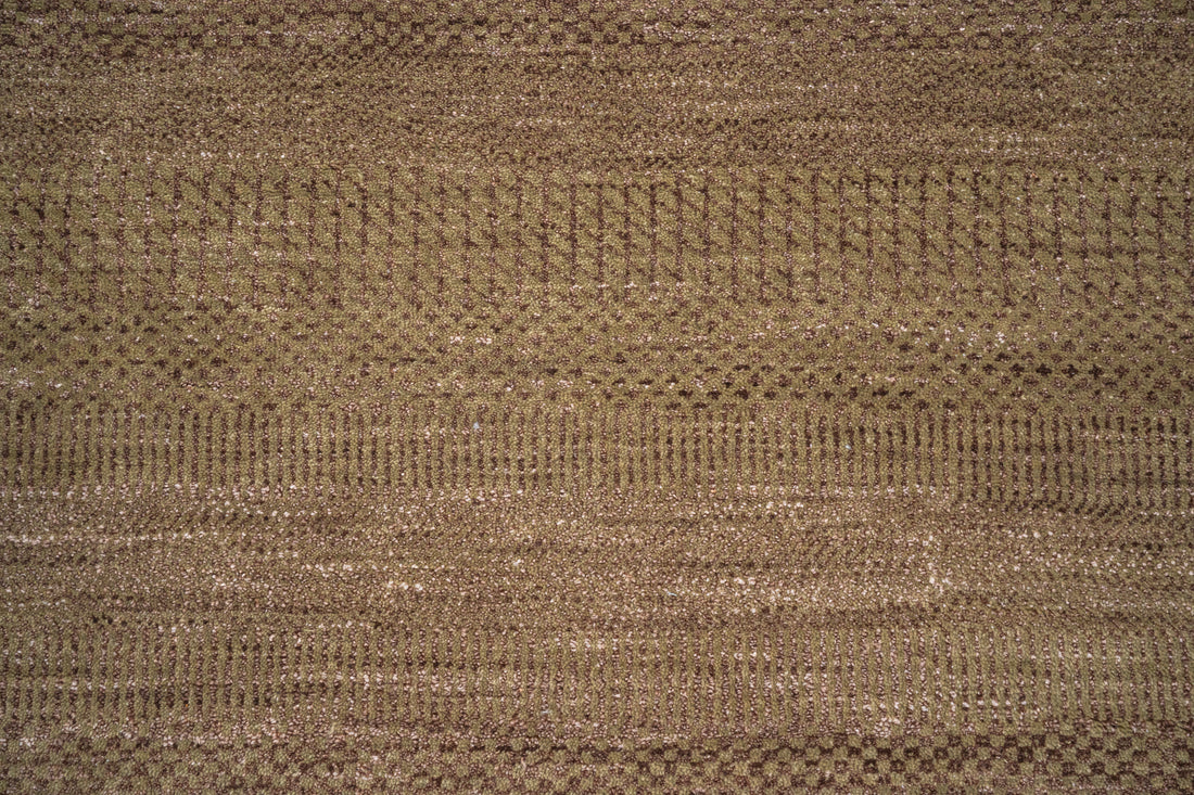 Handknotted Carpet DIA- 1529 MCN,  Natural & Brown