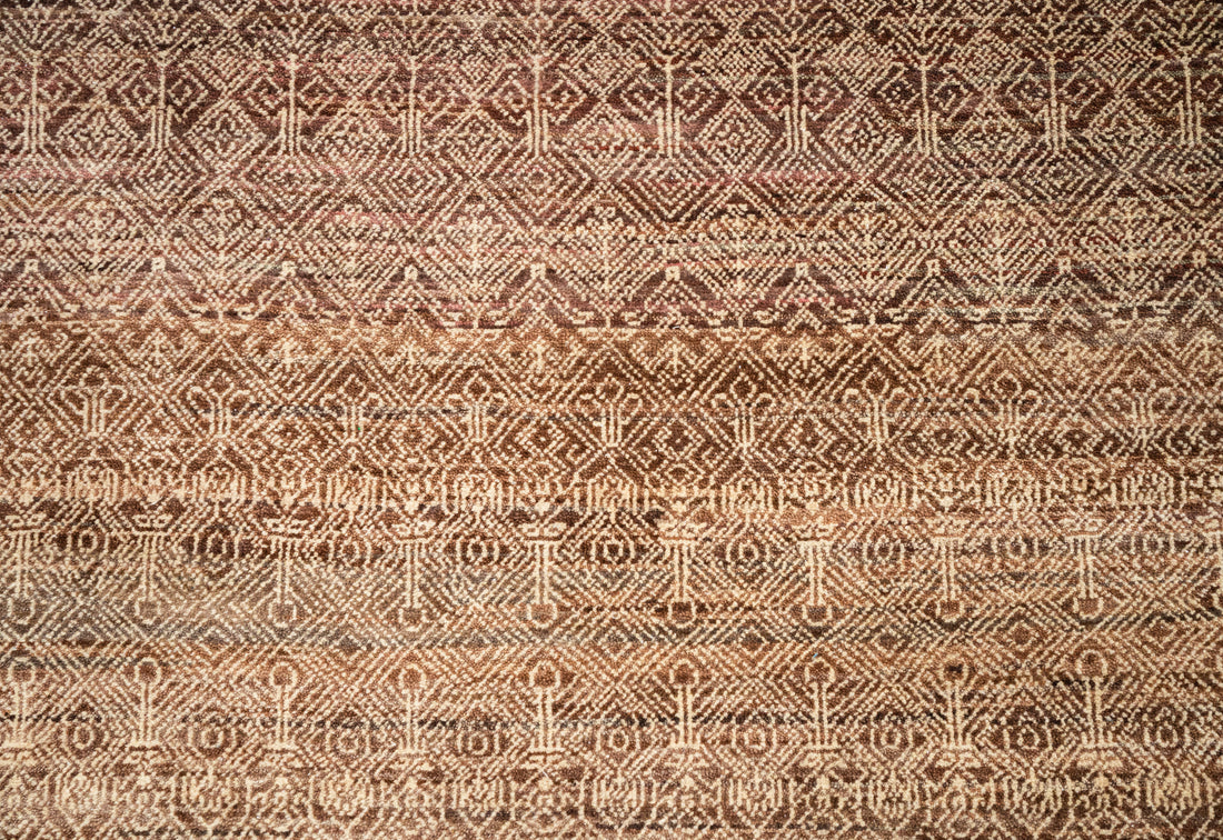 Handknotted Carpet DIA- 1547 MCD,  Natural & Brown