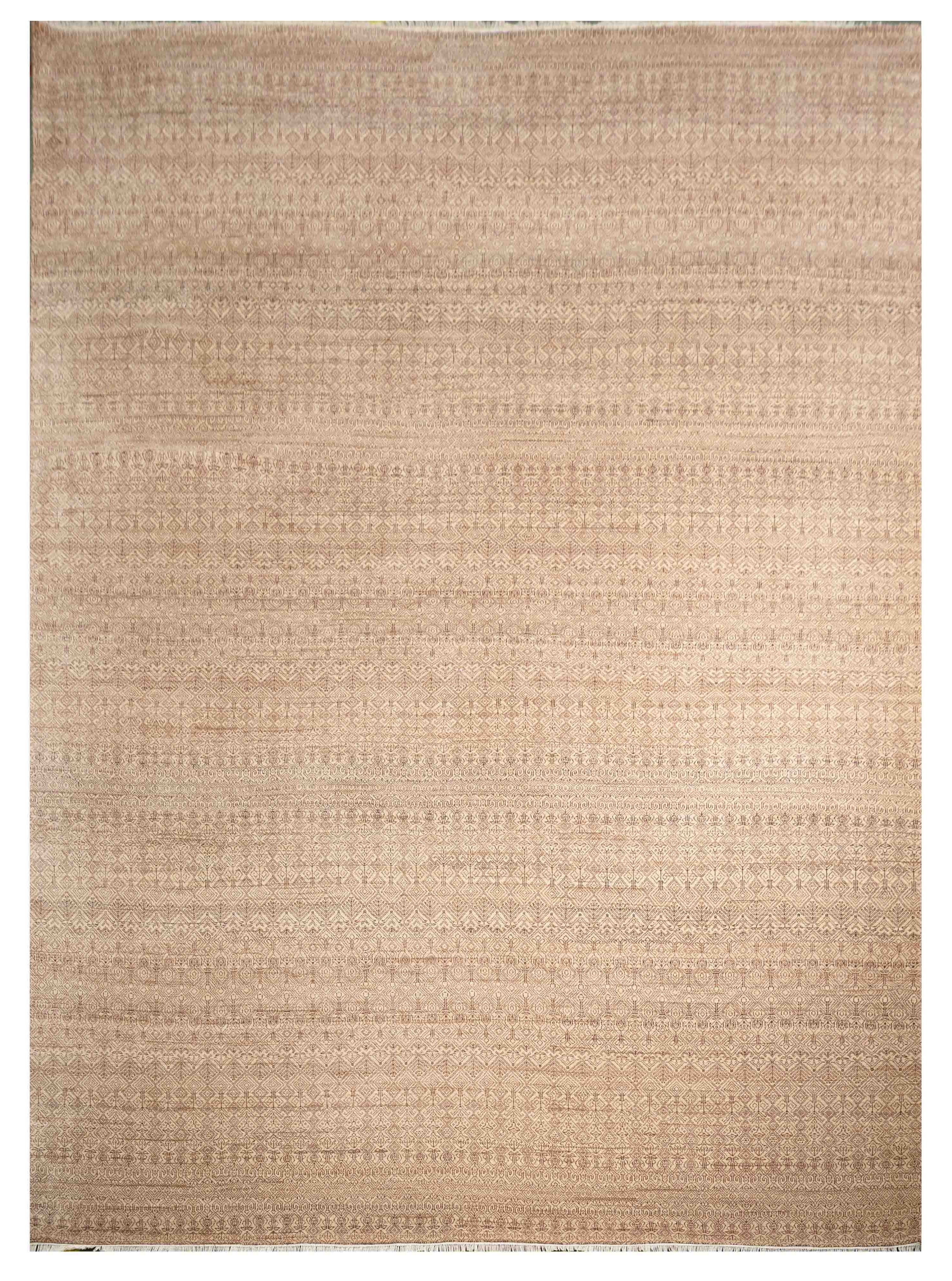 Handknotted Carpet DIA- 1563 MCD, Natural & Brown