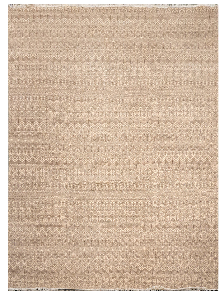 Handknotted Carpet DIA- 1575 MCD,  Natural & Brown
