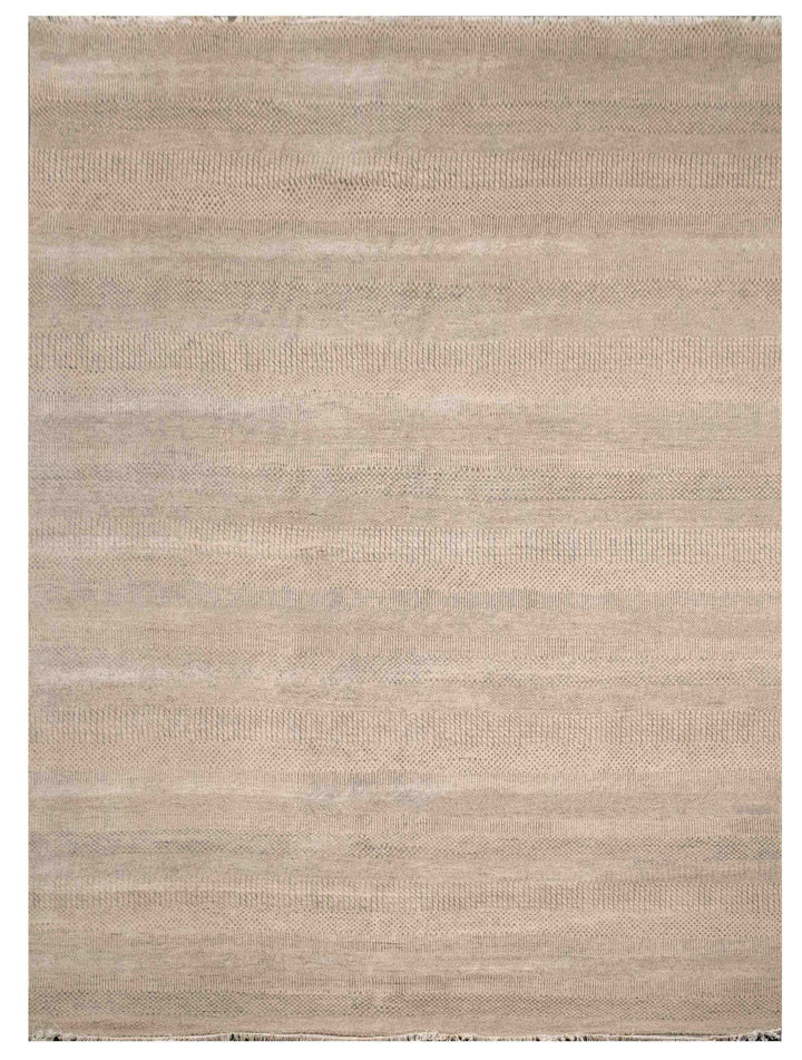 Handknotted Carpet DIA- 158 MCN,  Natural & Gray