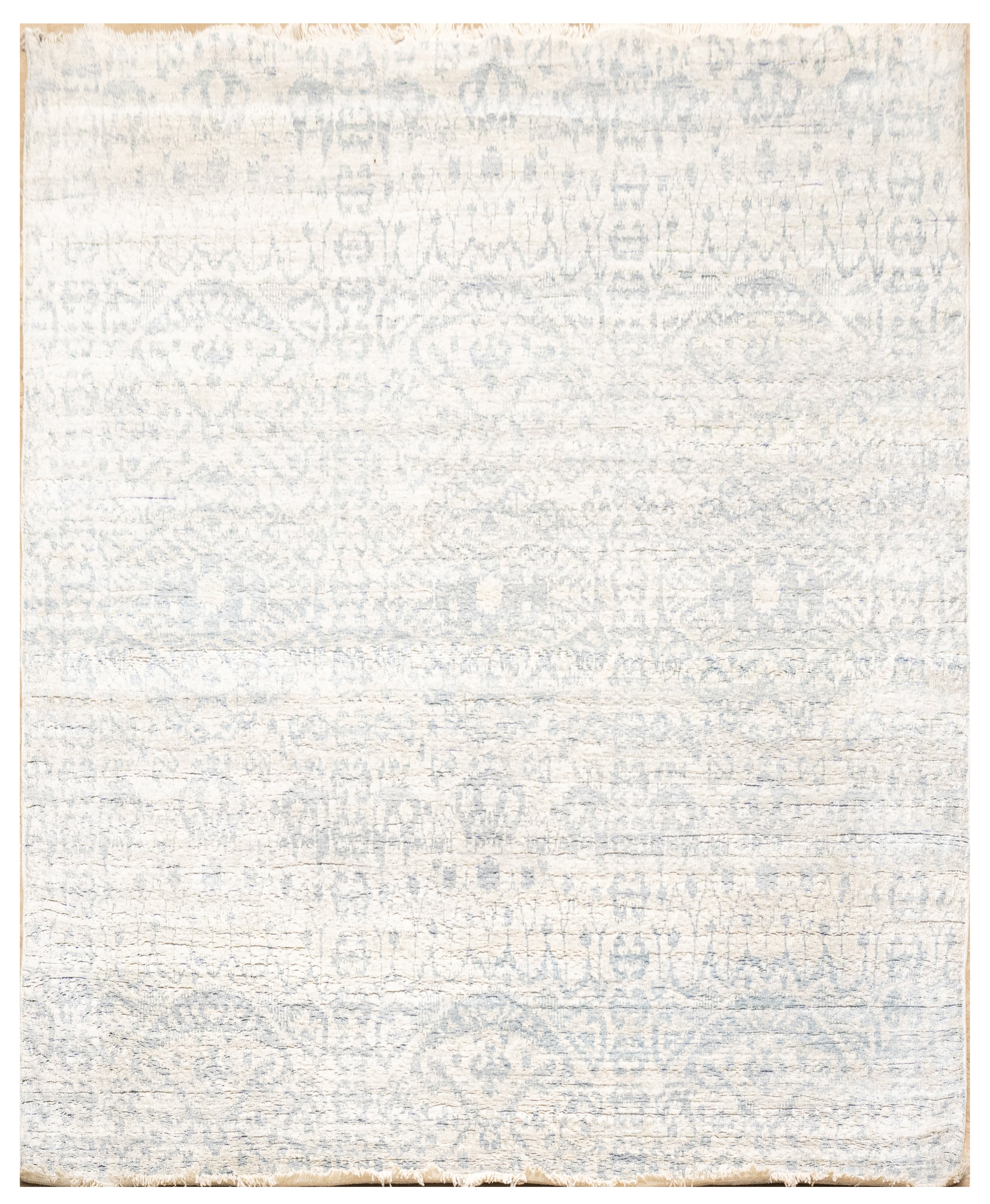 DIA - 1581 EKT-L Цветочный белый и светло-серебристый