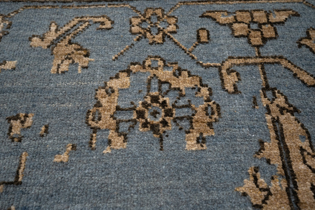 Handknotted Carpet DIA- 1595 SERAPI, AuroMetalSaurus, Beaver & Blurrywood